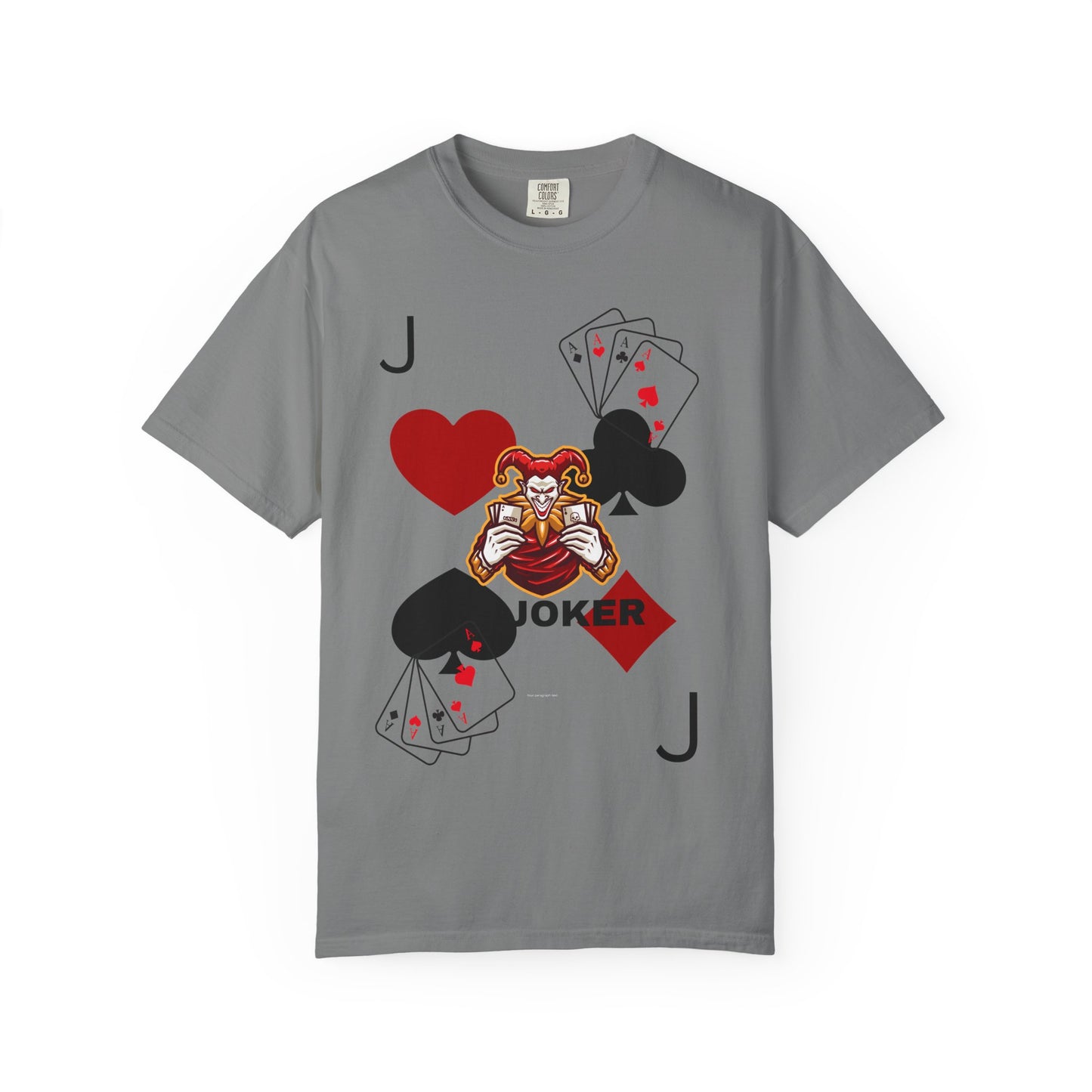 Joker Inspired Unisex Garment-Dyed T-Shirt - Perfect for Gamers, Fun Parties, Costume Events, Casual Wear, Gift Ideas