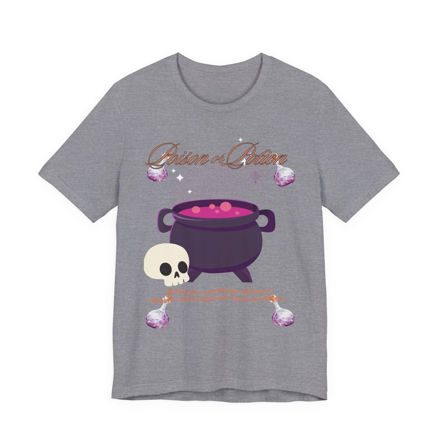 Potion-Themed Unisex Jersey T-Shirt | Perfect for Halloween, Witchy Vibes, Gift for Her, Everyday Wear, and Cozy Nights
