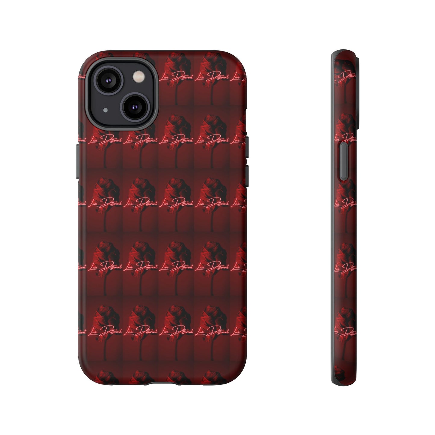 Red Patterned Phone Case | Tough Cases for Stylish Protection, Trendy Cell Cover, Unique Gifts for Tech Lovers, Modern Design