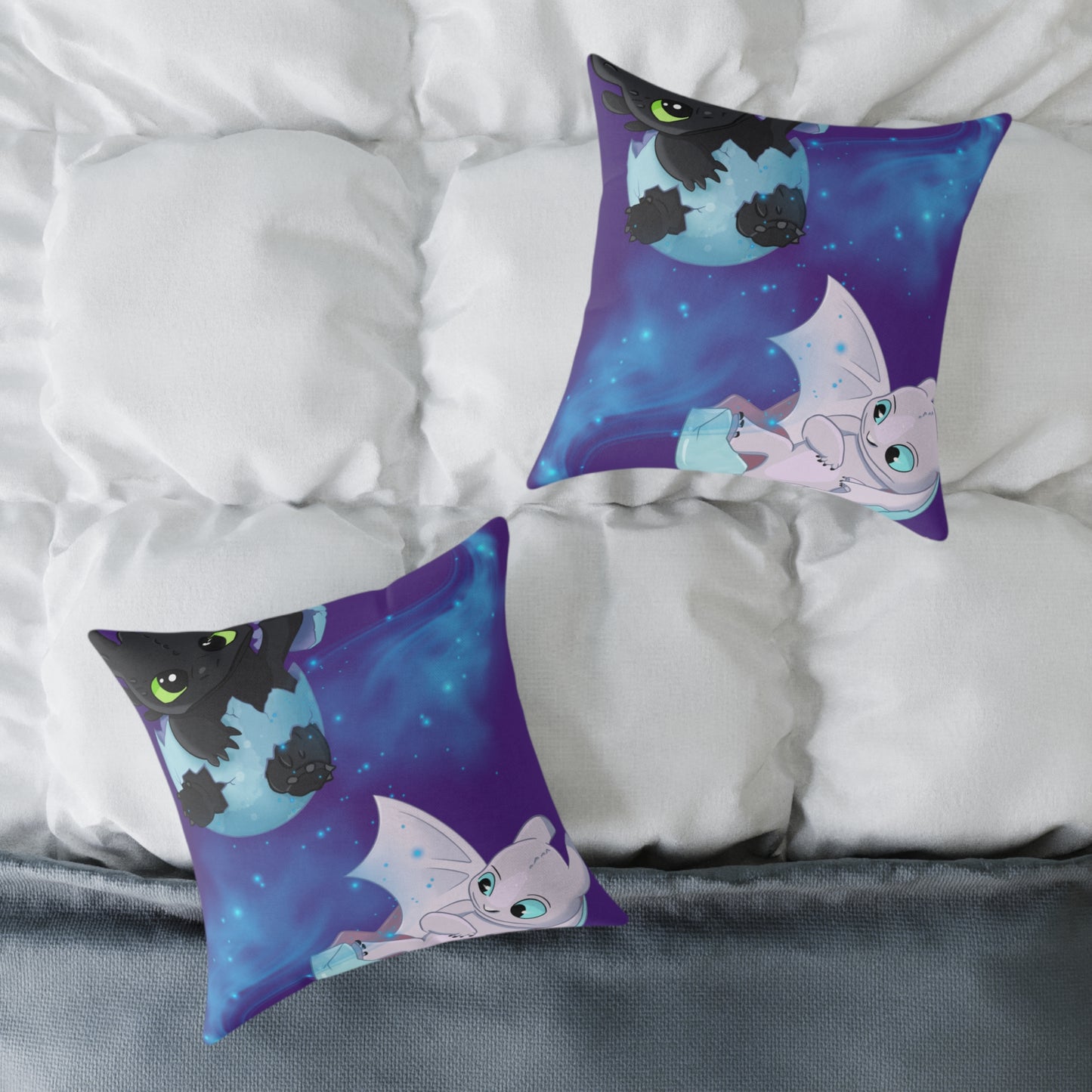 Cute Dragon Themed Decorative Pillow, Kids Room Decor, Fantasy Home Accent, Cozy Throw Pillow, Gift for Dragon Lovers and Fans