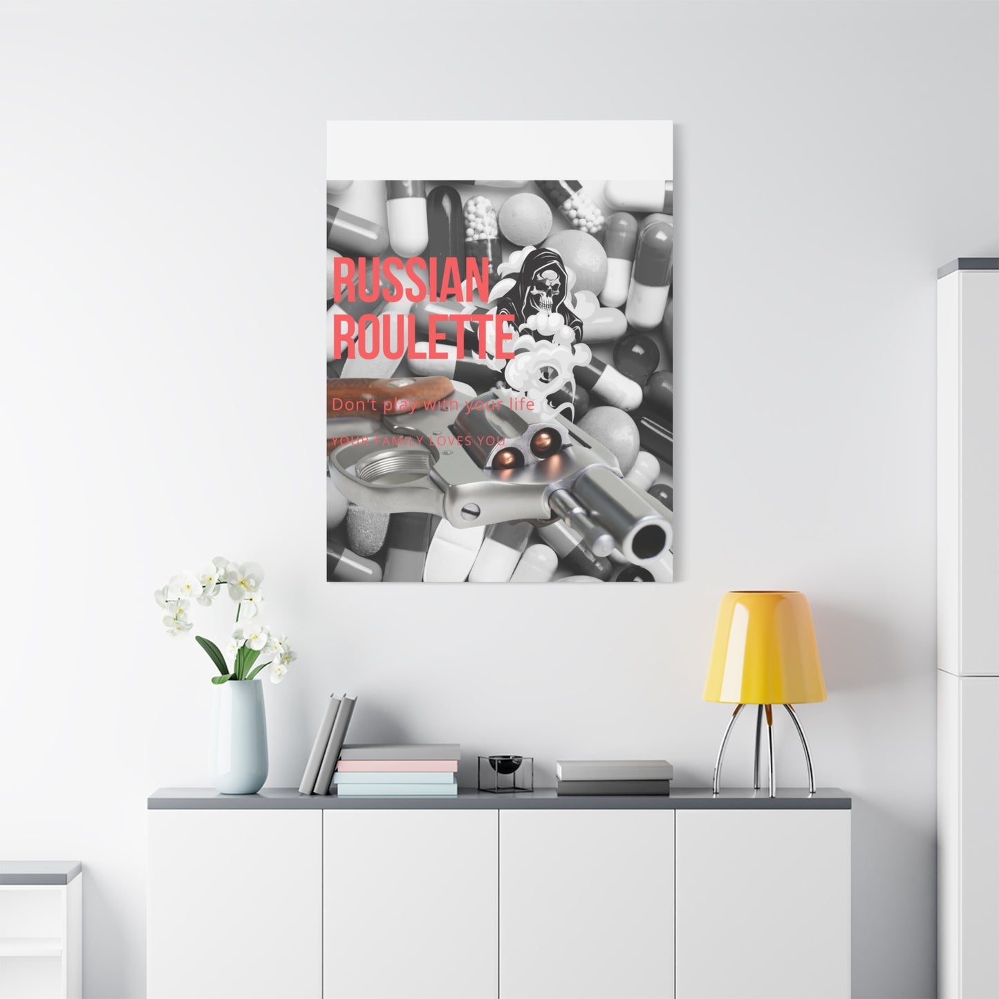 Bold Message Canvas Art, Wall Decor for Awareness, Mental Health Awareness, Home Office Decor, Unique Gift Idea
