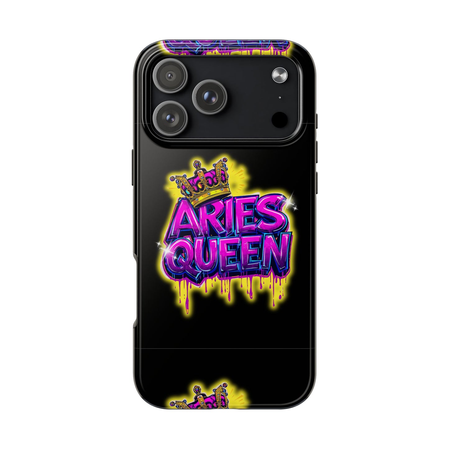 Aries Queen Tough Phone Cases - Vivid Design, Durable Protection, Aries Gifts, Astrology Accessories, Colorful Phone Cover