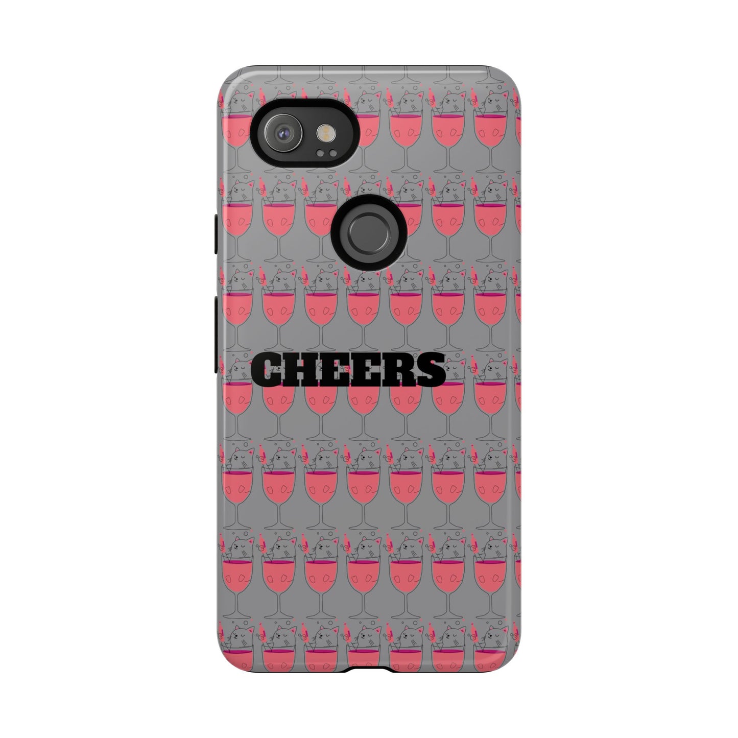 Cheers Phone Case, Fun Protective Case for Party Lovers, Gift for Birthdays, Anniversaries, Graduation, Custom Phone Cover