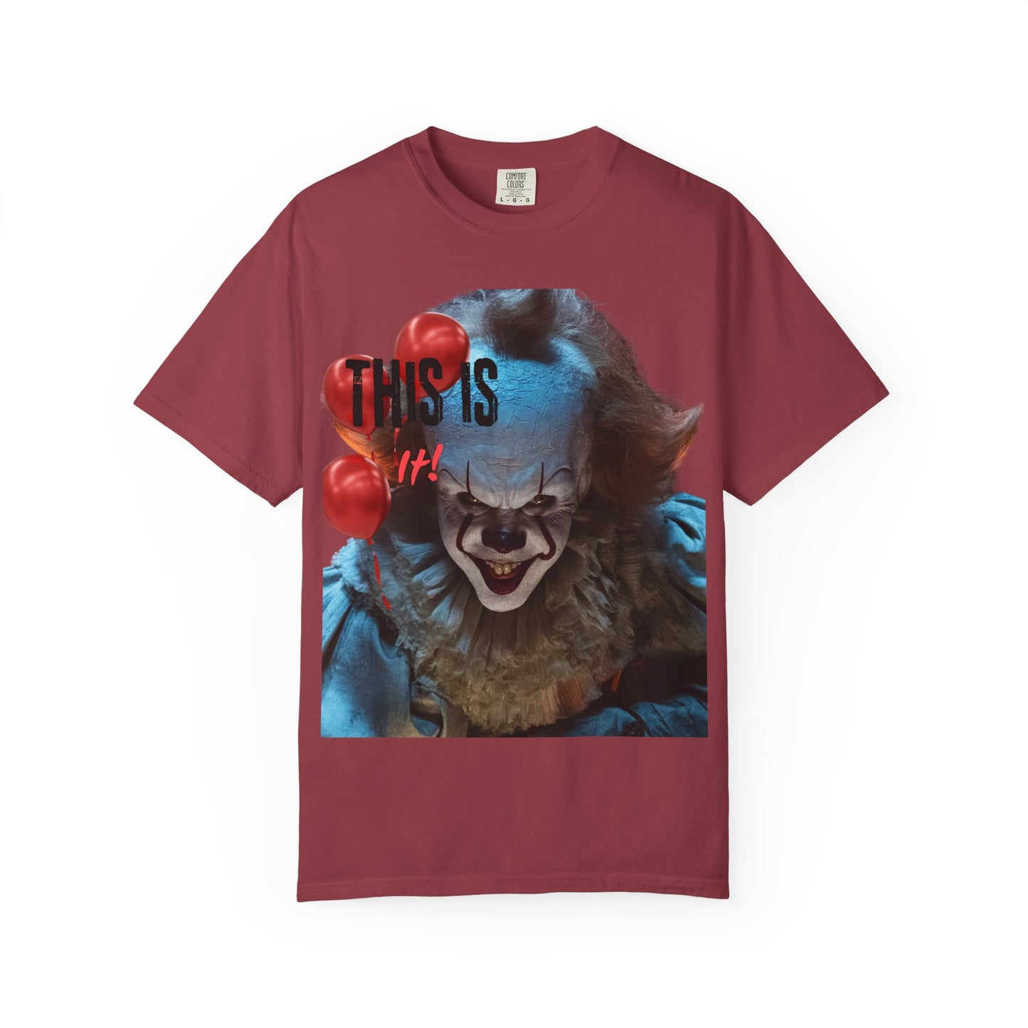 Creepy Clown Graphic Tee - Perfect for Halloween, Horror Movie Lovers, Unisex Gift, Casual Wear, Spooky Events