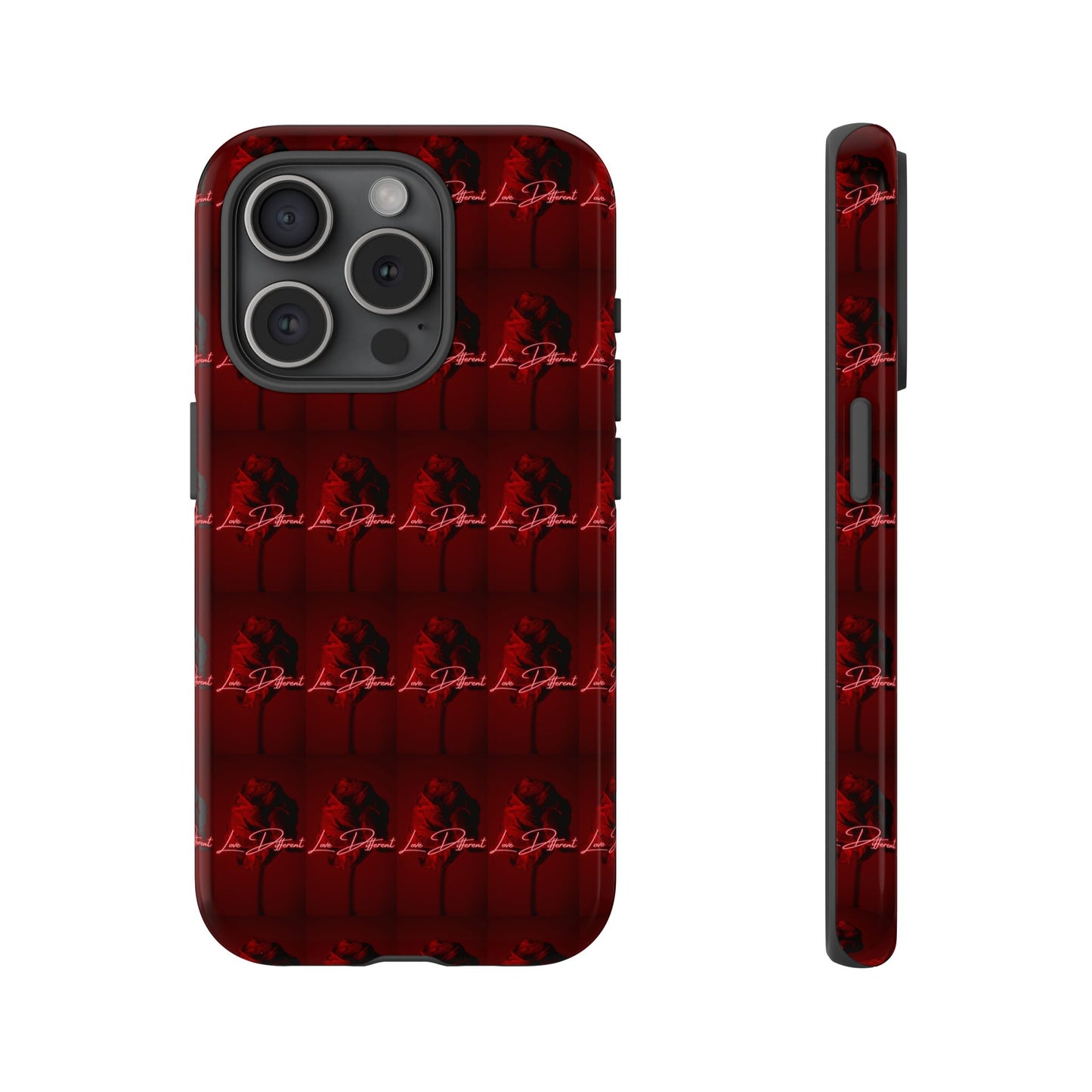 Red Patterned Phone Case | Tough Cases for Stylish Protection, Trendy Cell Cover, Unique Gifts for Tech Lovers, Modern Design