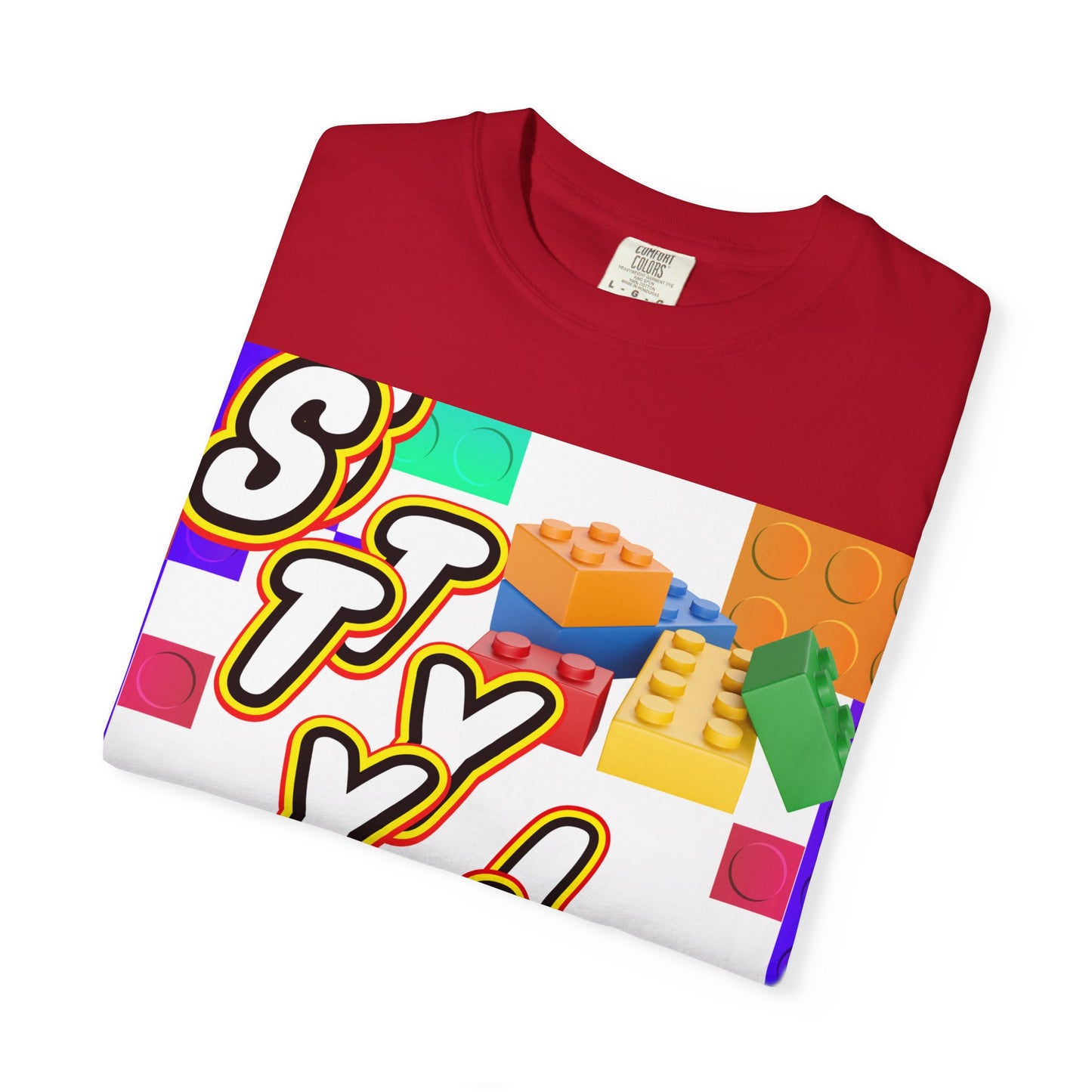 Colorful Youthful T-shirt with Playful STYLE Design, Casual Wear, Gift for Friends, Summer Outfits, Fun Fashion Tee