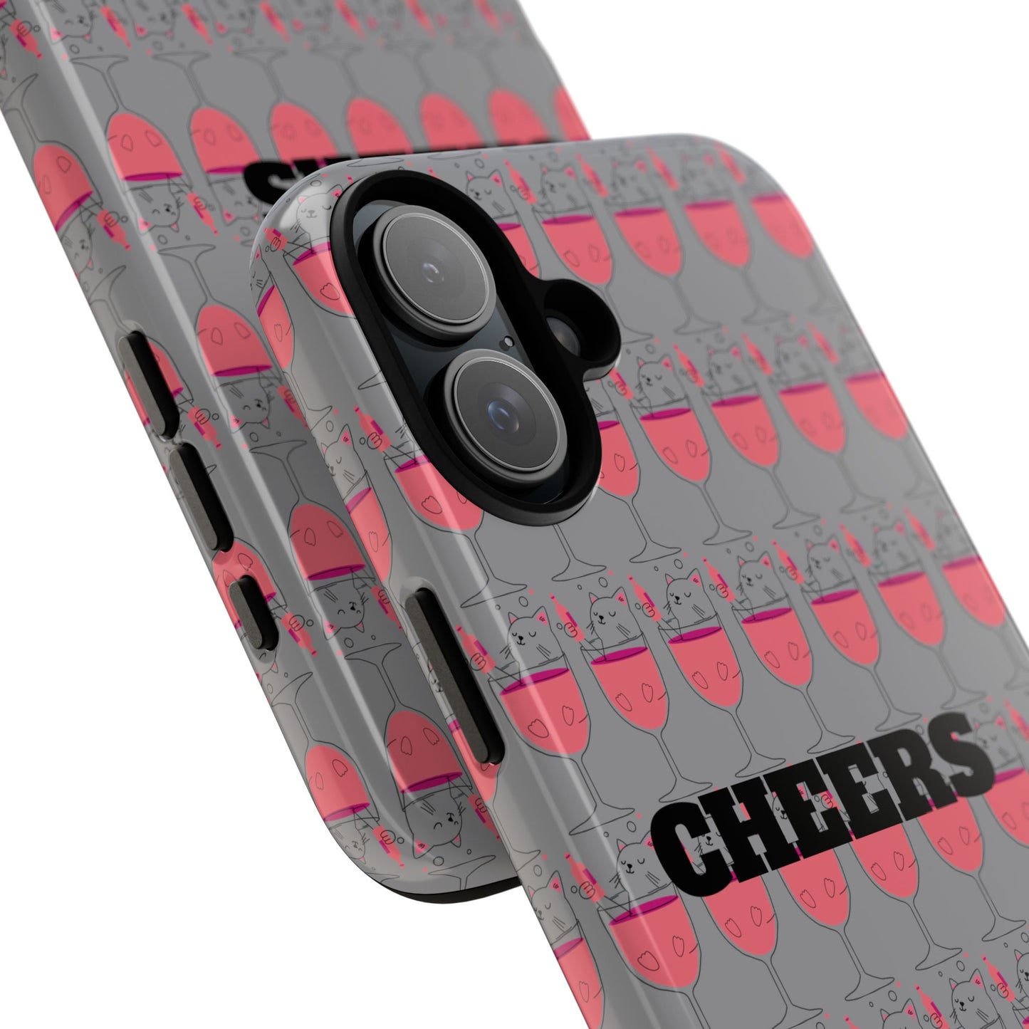 Cheers Phone Case, Fun Protective Case for Party Lovers, Gift for Birthdays, Anniversaries, Graduation, Custom Phone Cover