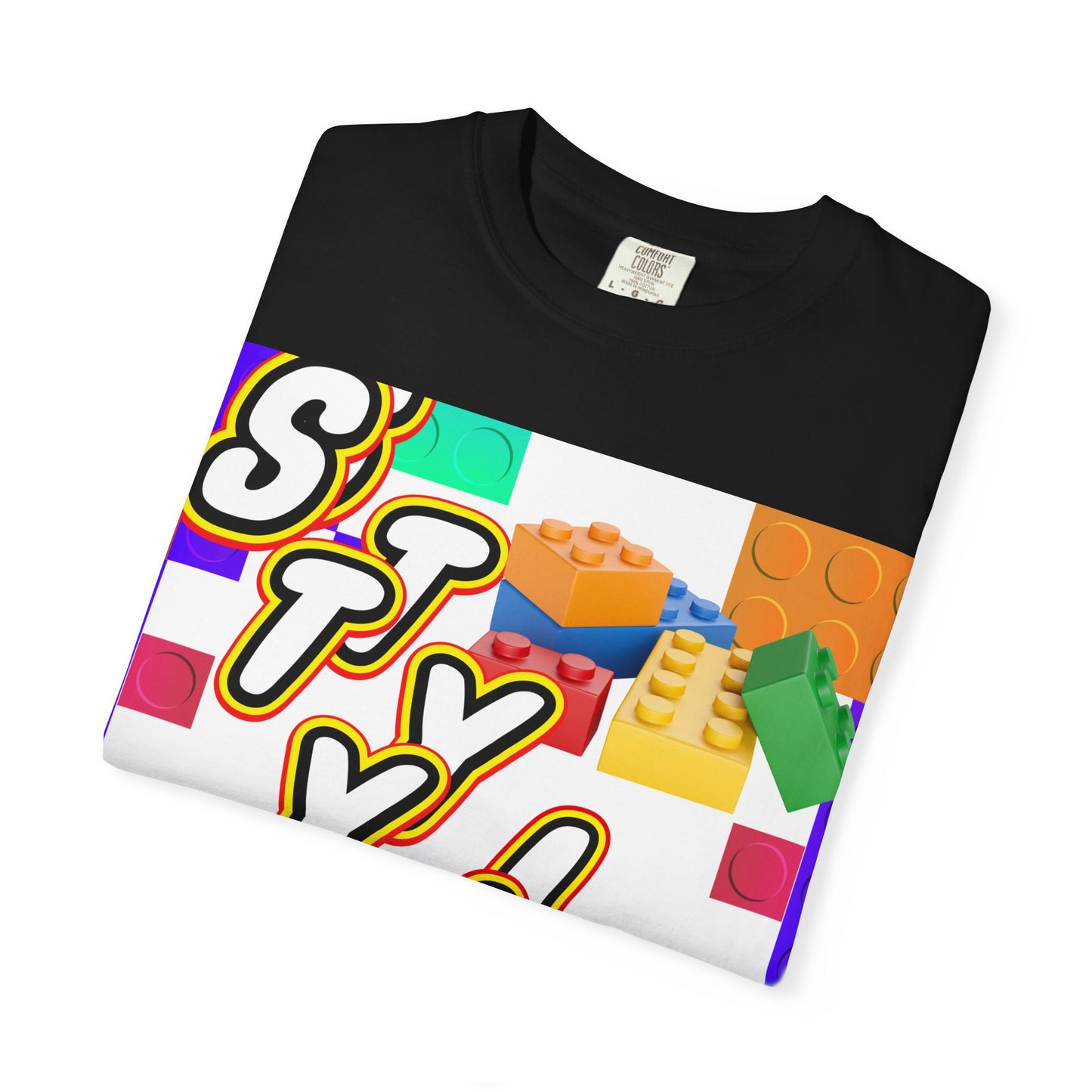 Colorful Youthful T-shirt with Playful STYLE Design, Casual Wear, Gift for Friends, Summer Outfits, Fun Fashion Tee