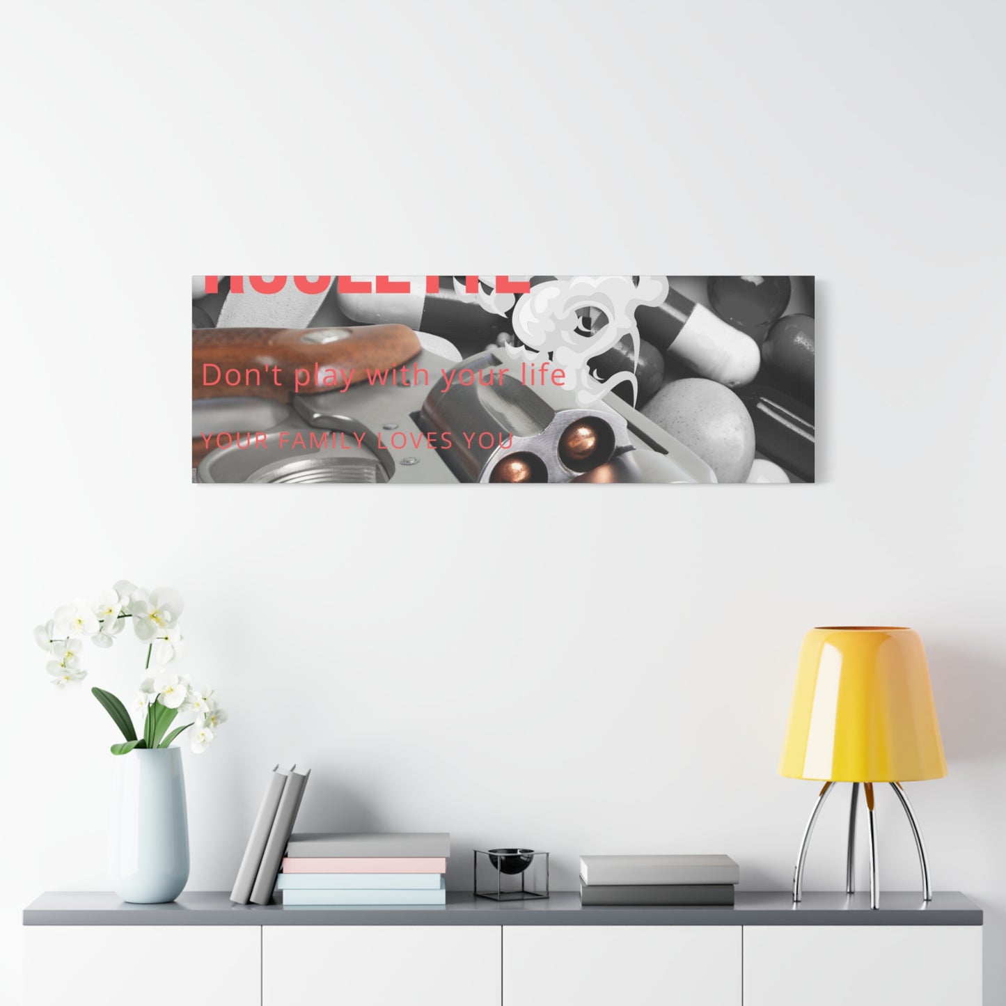 Bold Message Canvas Art, Wall Decor for Awareness, Mental Health Awareness, Home Office Decor, Unique Gift Idea