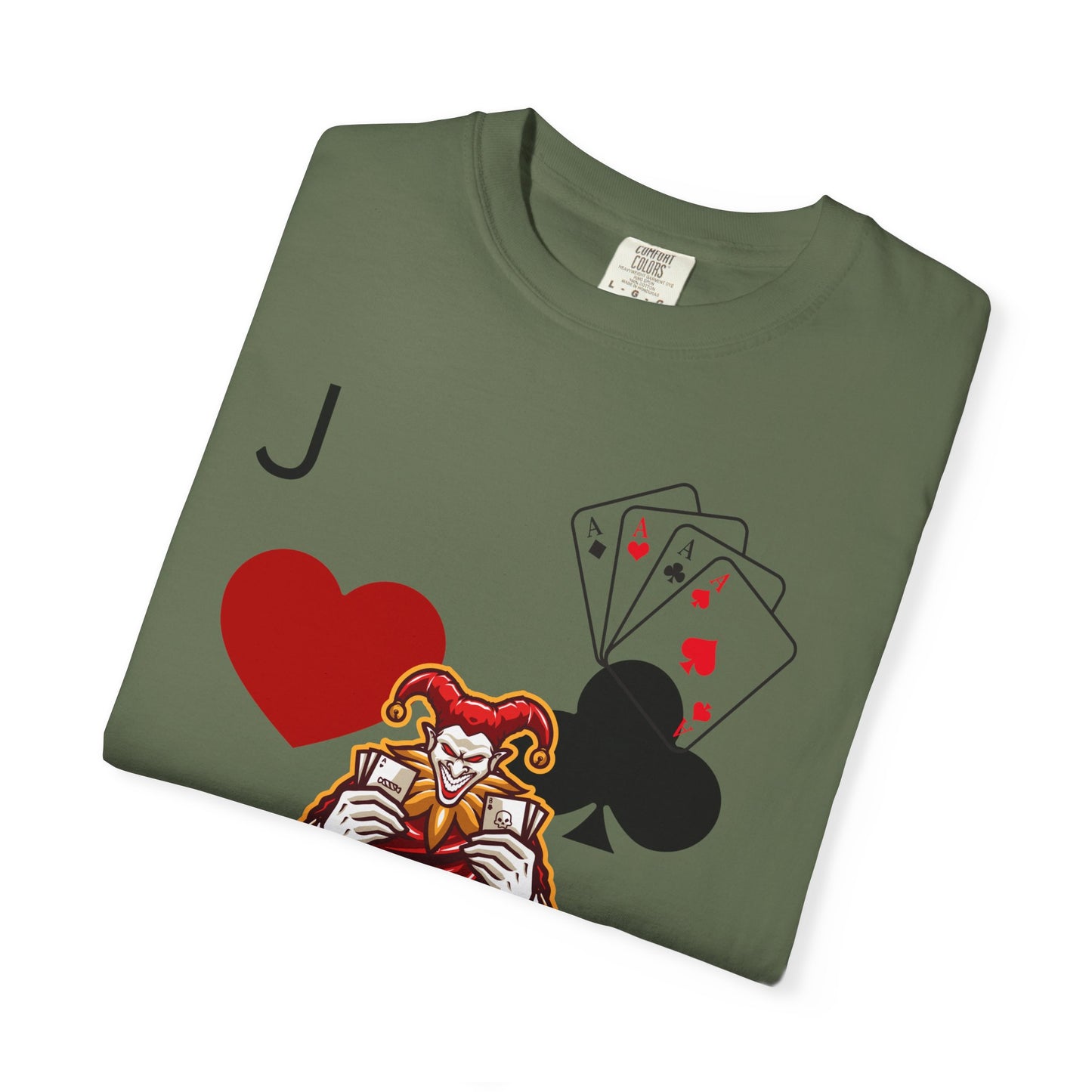 Joker Inspired Unisex Garment-Dyed T-Shirt - Perfect for Gamers, Fun Parties, Costume Events, Casual Wear, Gift Ideas