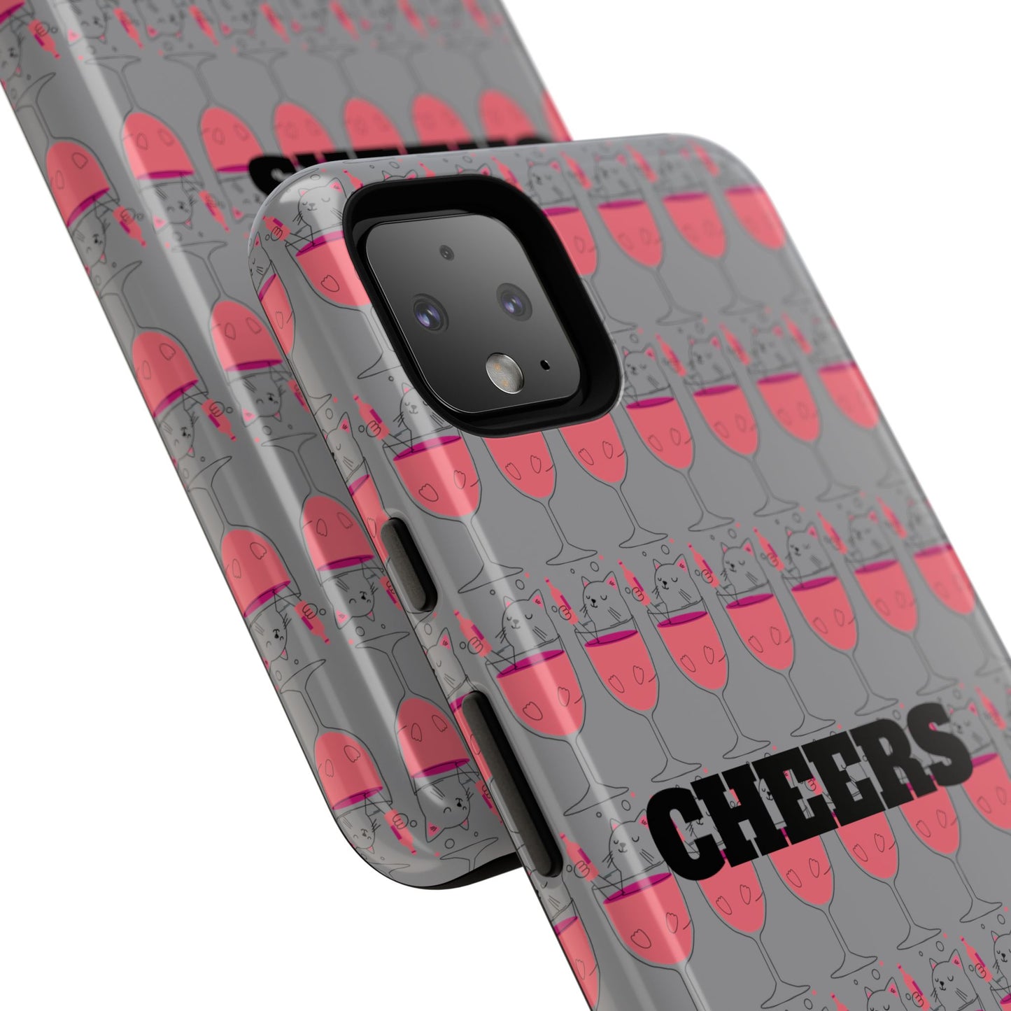 Cheers Phone Case, Fun Protective Case for Party Lovers, Gift for Birthdays, Anniversaries, Graduation, Custom Phone Cover