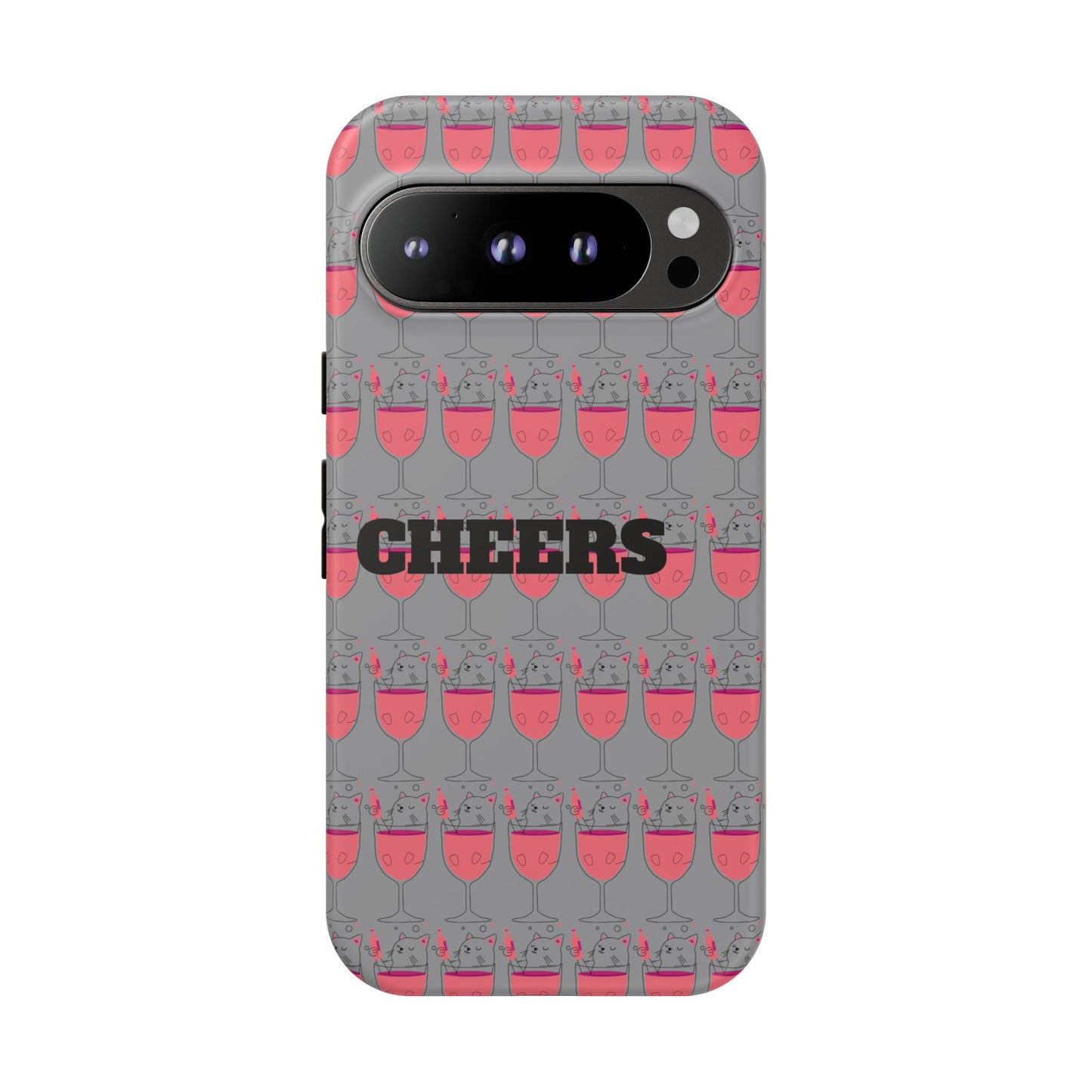 Cheers Phone Case, Fun Protective Case for Party Lovers, Gift for Birthdays, Anniversaries, Graduation, Custom Phone Cover
