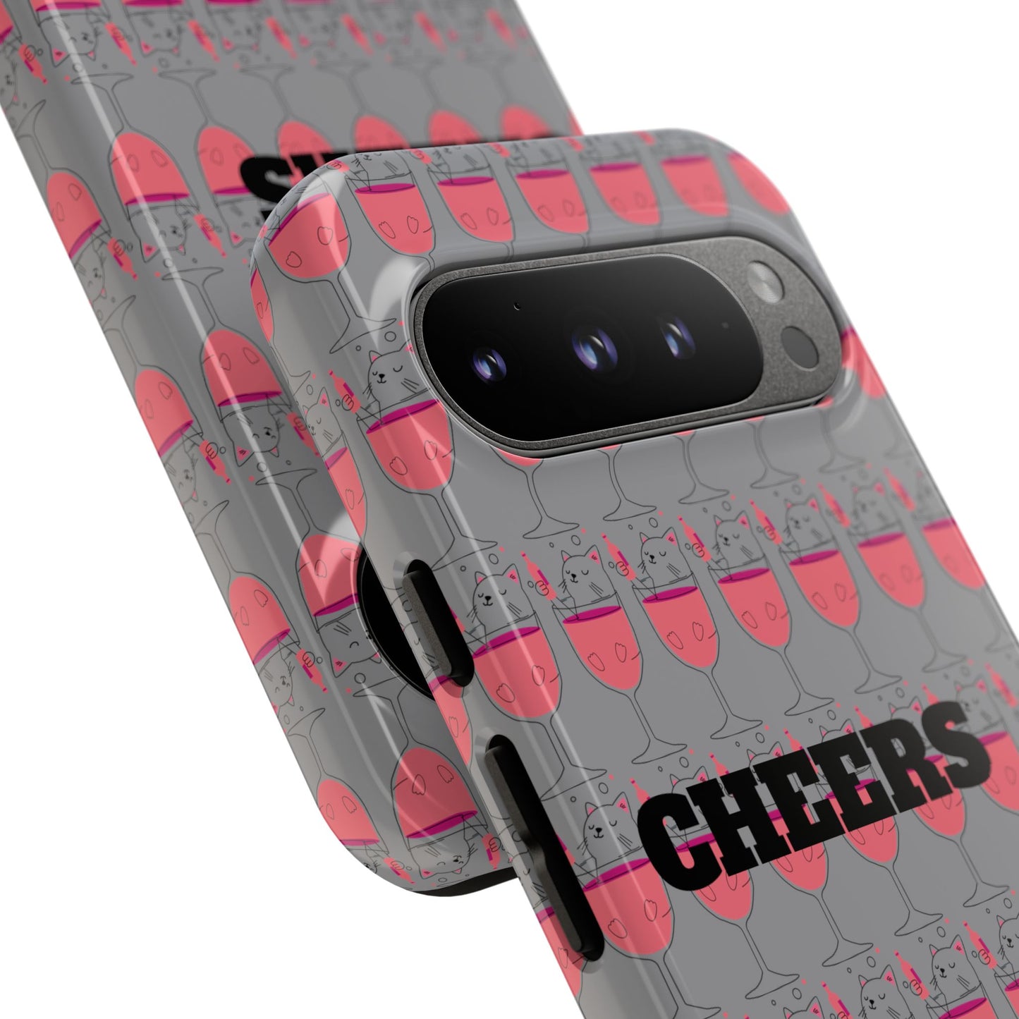 Cheers Phone Case, Fun Protective Case for Party Lovers, Gift for Birthdays, Anniversaries, Graduation, Custom Phone Cover