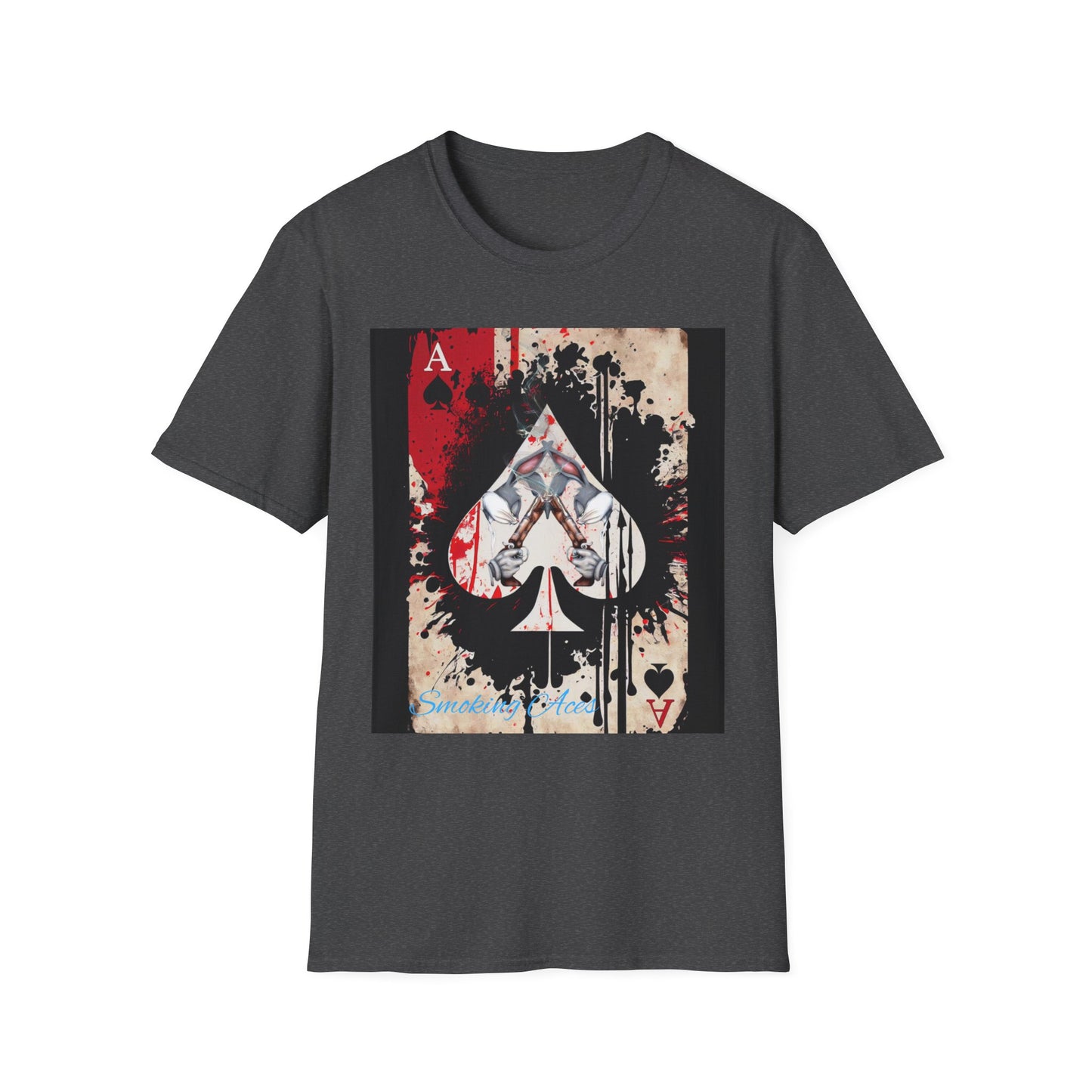 Ace of Spades Graphic T-Shirt, Vintage Style Tee, Unisex Casual Wear, Gift for Gamers, Retro Art Clothing