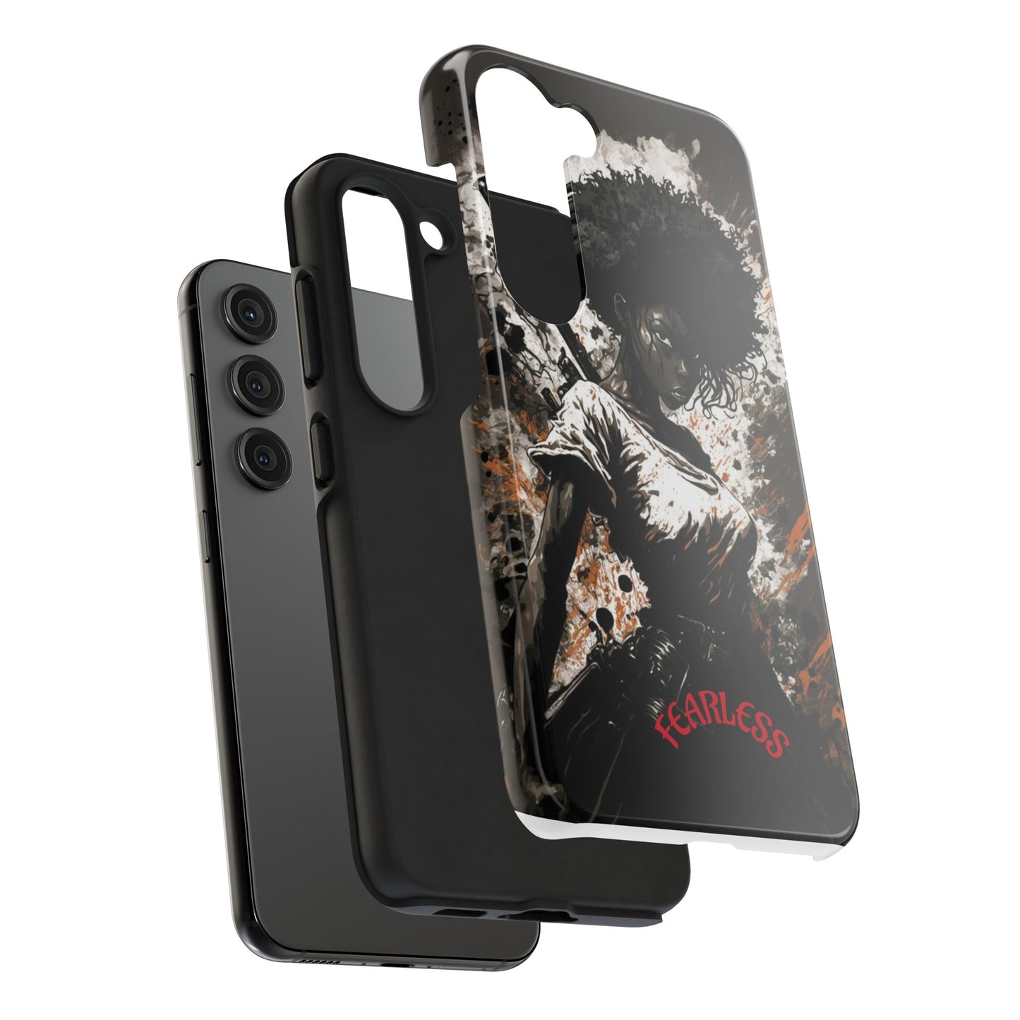 Fearless Tough Phone Cases for Adventurers, Unique Gifts for Him/Her, Durable Phone Accessories, Art-inspired Cases, Stylish Protection