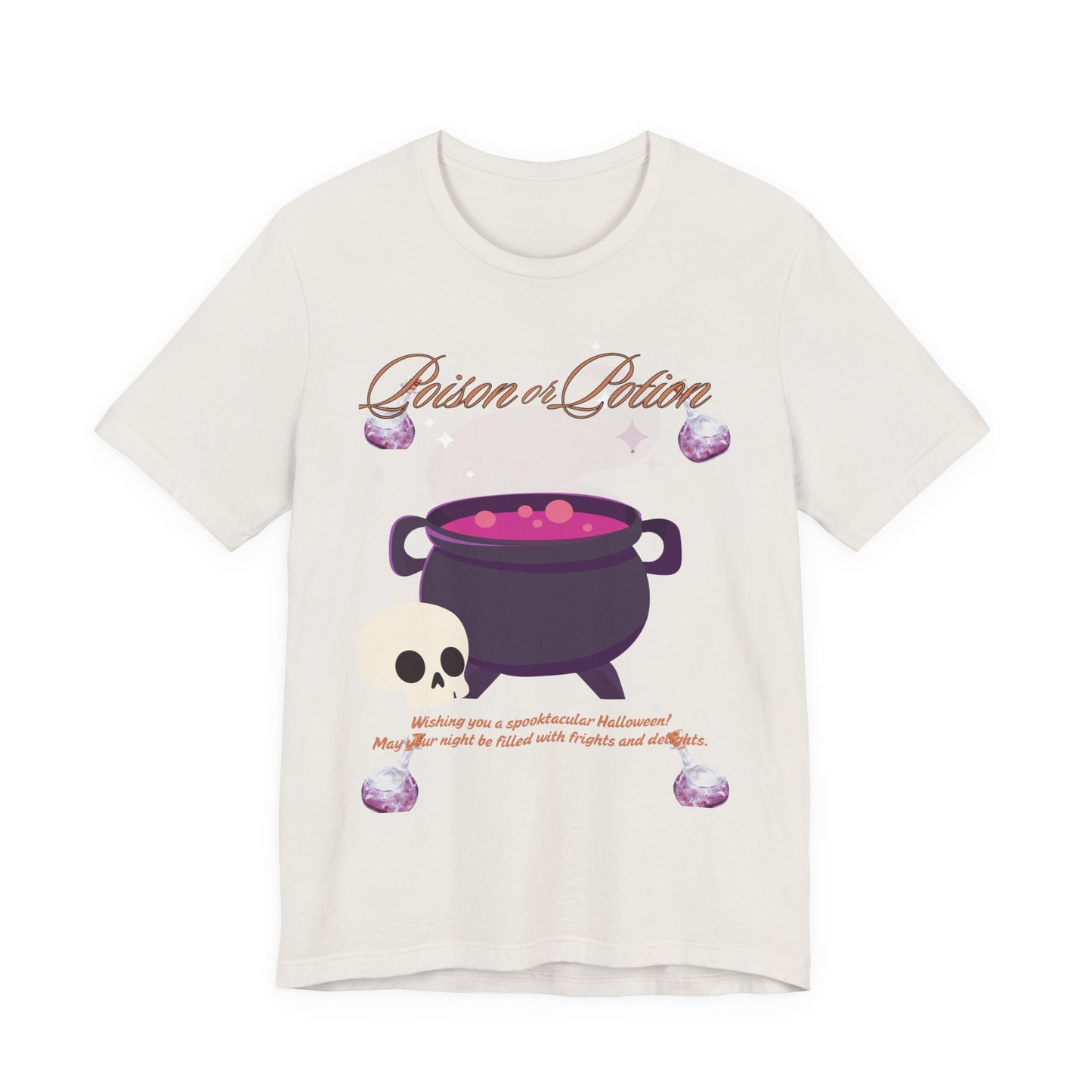 Potion-Themed Unisex Jersey T-Shirt | Perfect for Halloween, Witchy Vibes, Gift for Her, Everyday Wear, and Cozy Nights