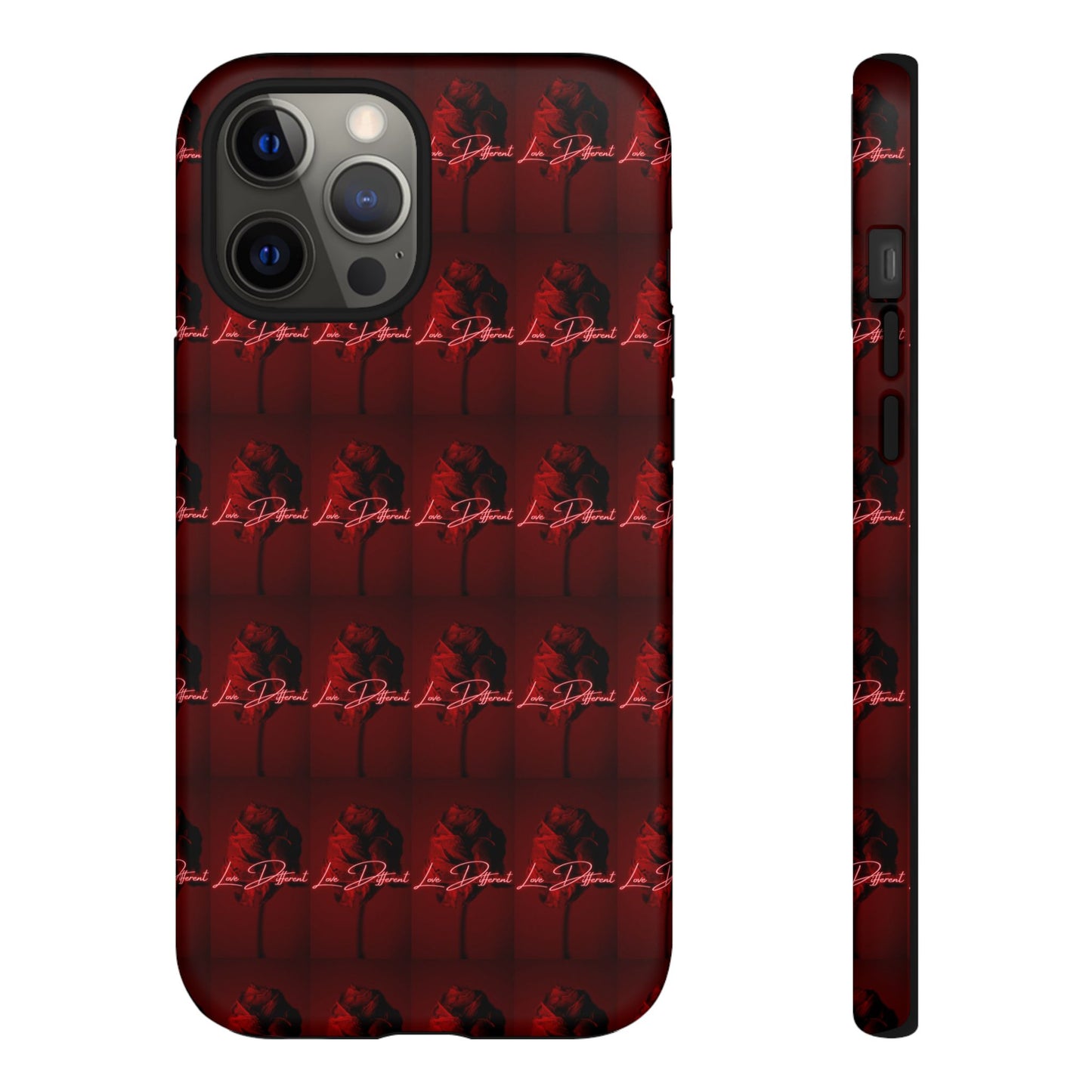 Red Patterned Phone Case | Tough Cases for Stylish Protection, Trendy Cell Cover, Unique Gifts for Tech Lovers, Modern Design