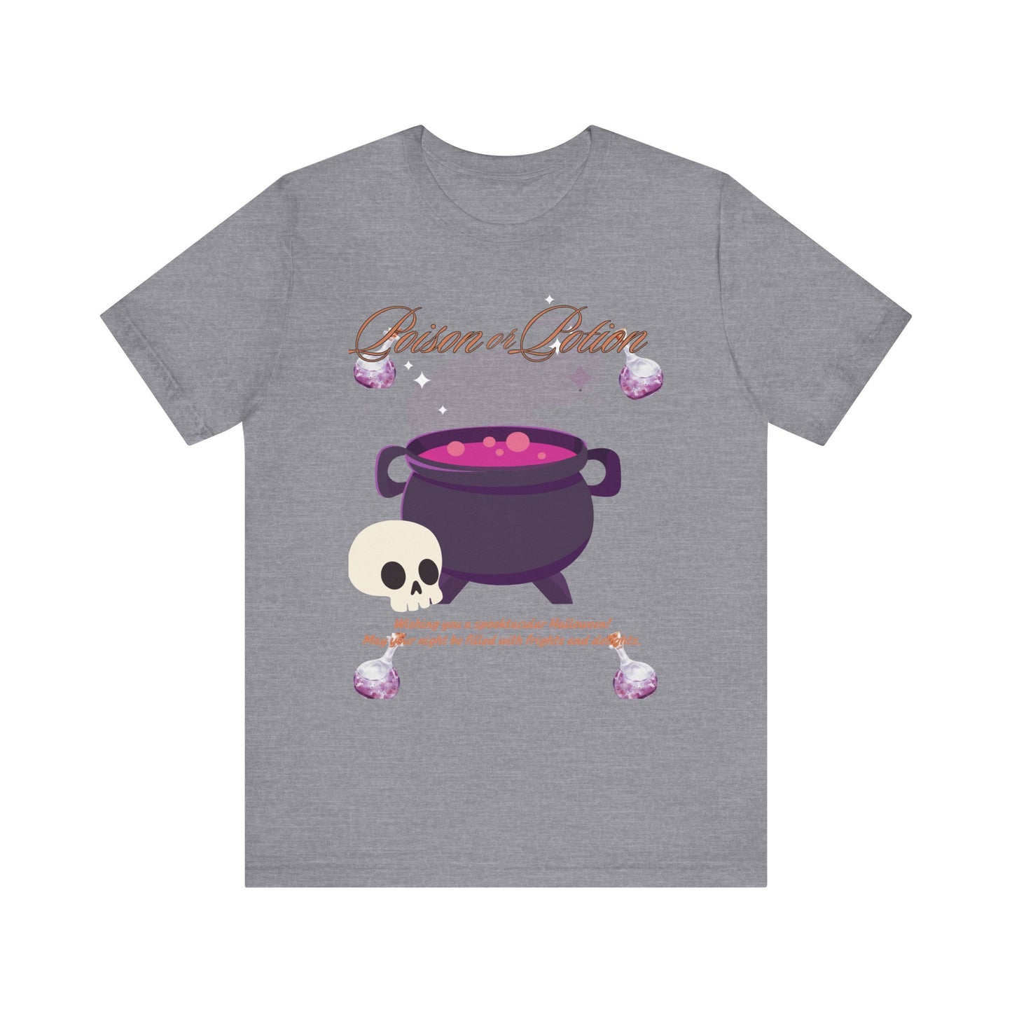 Potion-Themed Unisex Jersey T-Shirt | Perfect for Halloween, Witchy Vibes, Gift for Her, Everyday Wear, and Cozy Nights