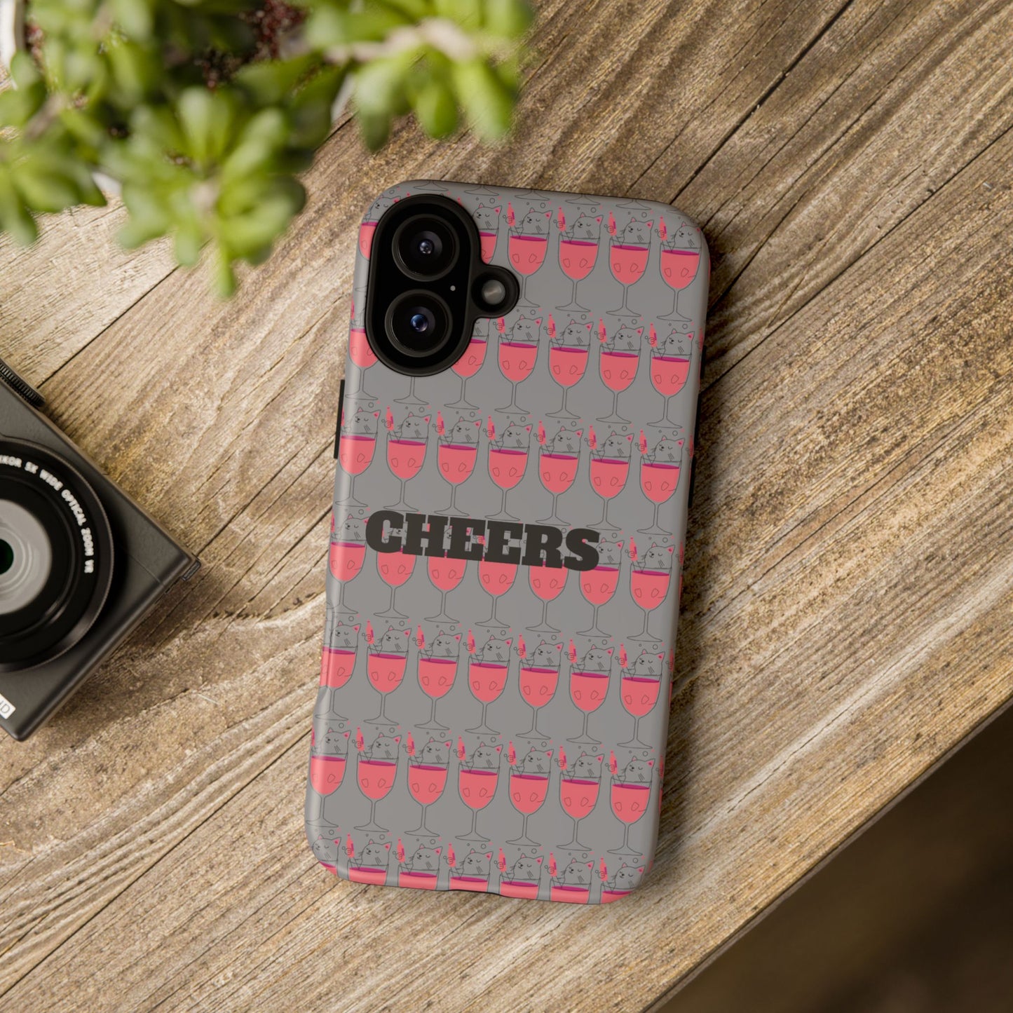 Cheers Phone Case, Fun Protective Case for Party Lovers, Gift for Birthdays, Anniversaries, Graduation, Custom Phone Cover