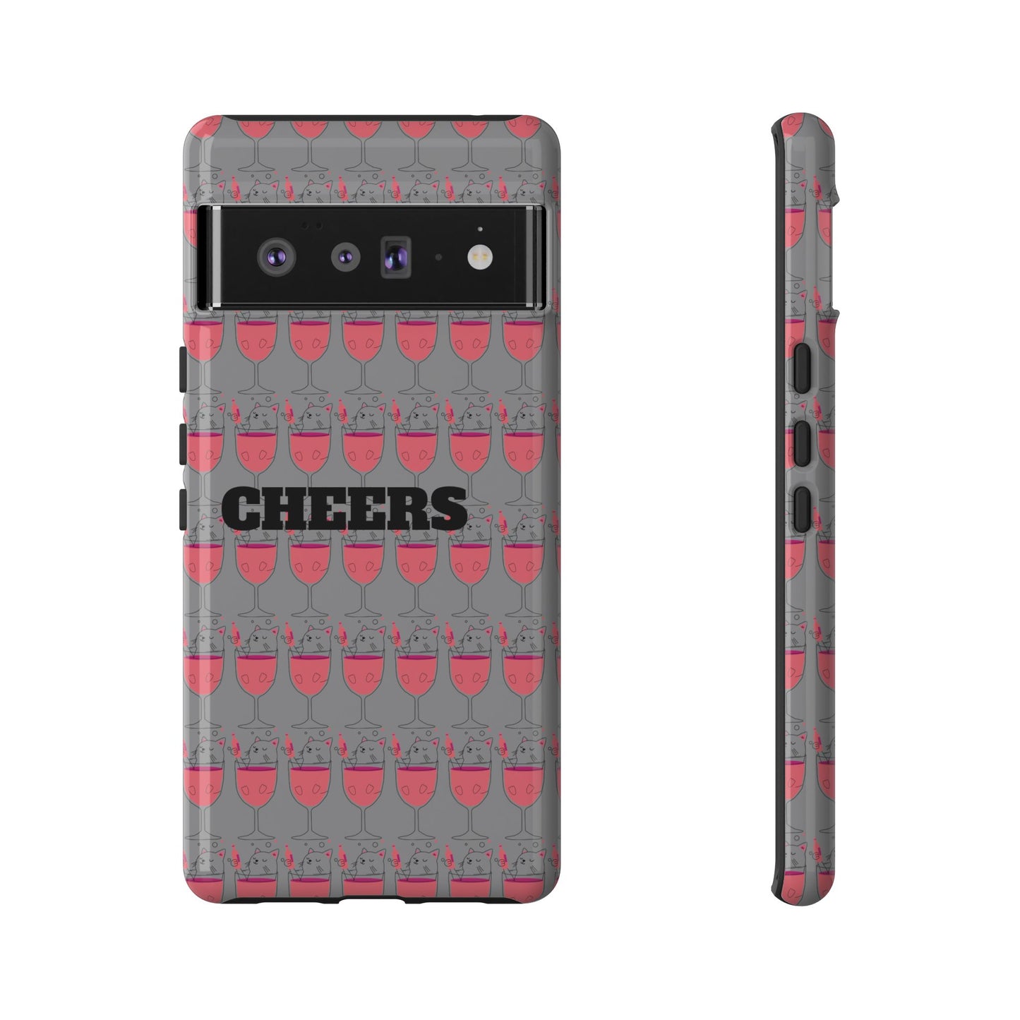 Cheers Phone Case, Fun Protective Case for Party Lovers, Gift for Birthdays, Anniversaries, Graduation, Custom Phone Cover
