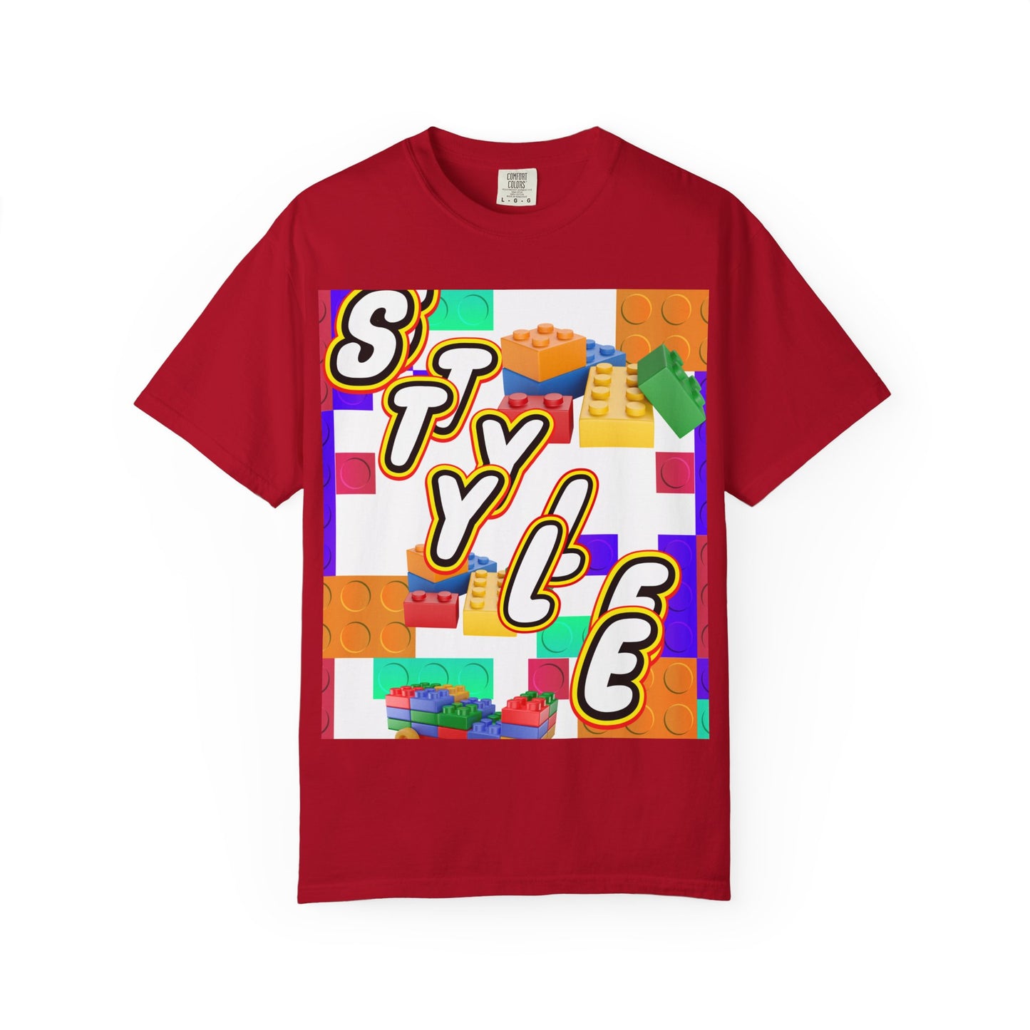 Colorful Youthful T-shirt with Playful STYLE Design, Casual Wear, Gift for Friends, Summer Outfits, Fun Fashion Tee