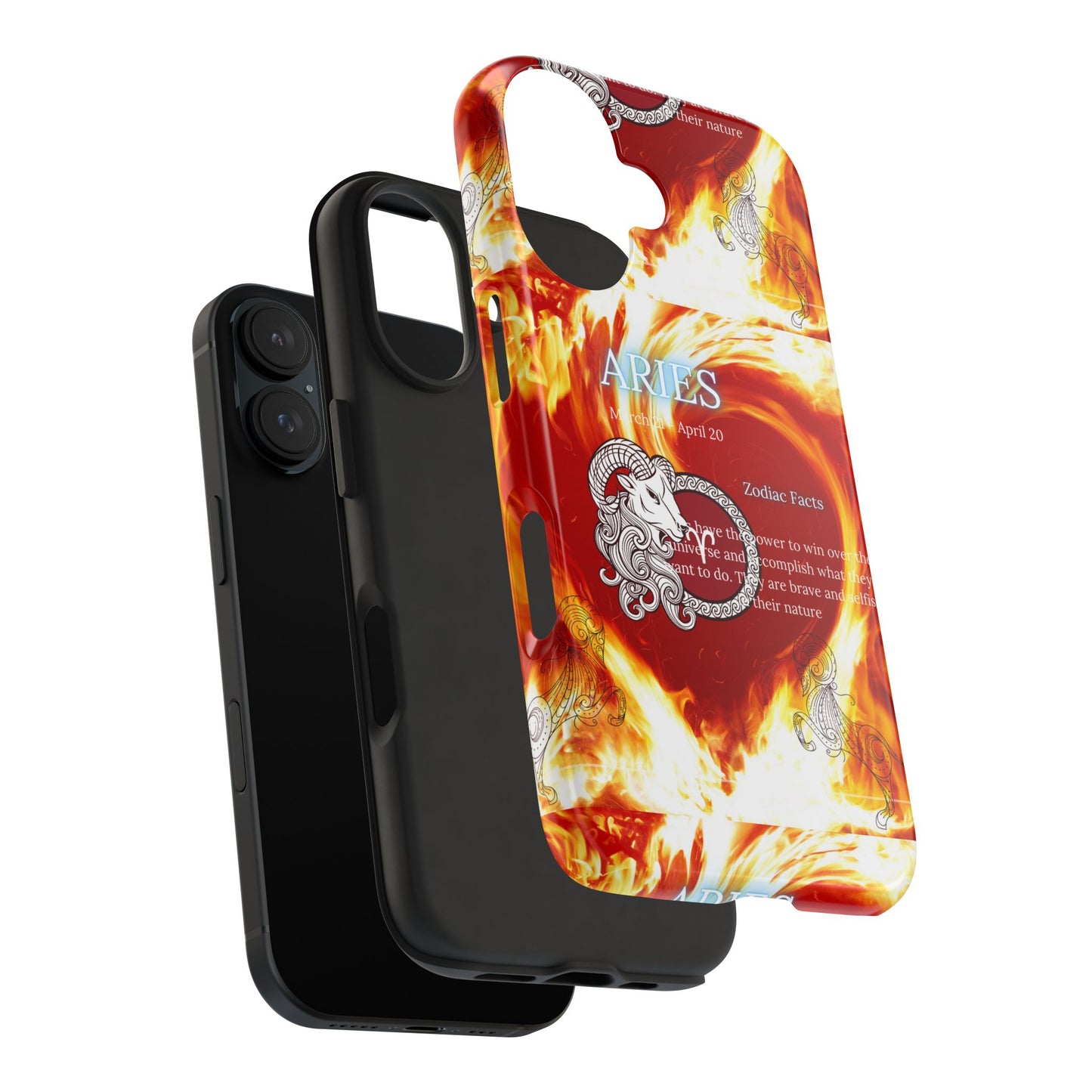 Aries Zodiac Phone Cases, Astrology, Bold Design, Gift for Her, Unique, Durable Cellphone Cover
