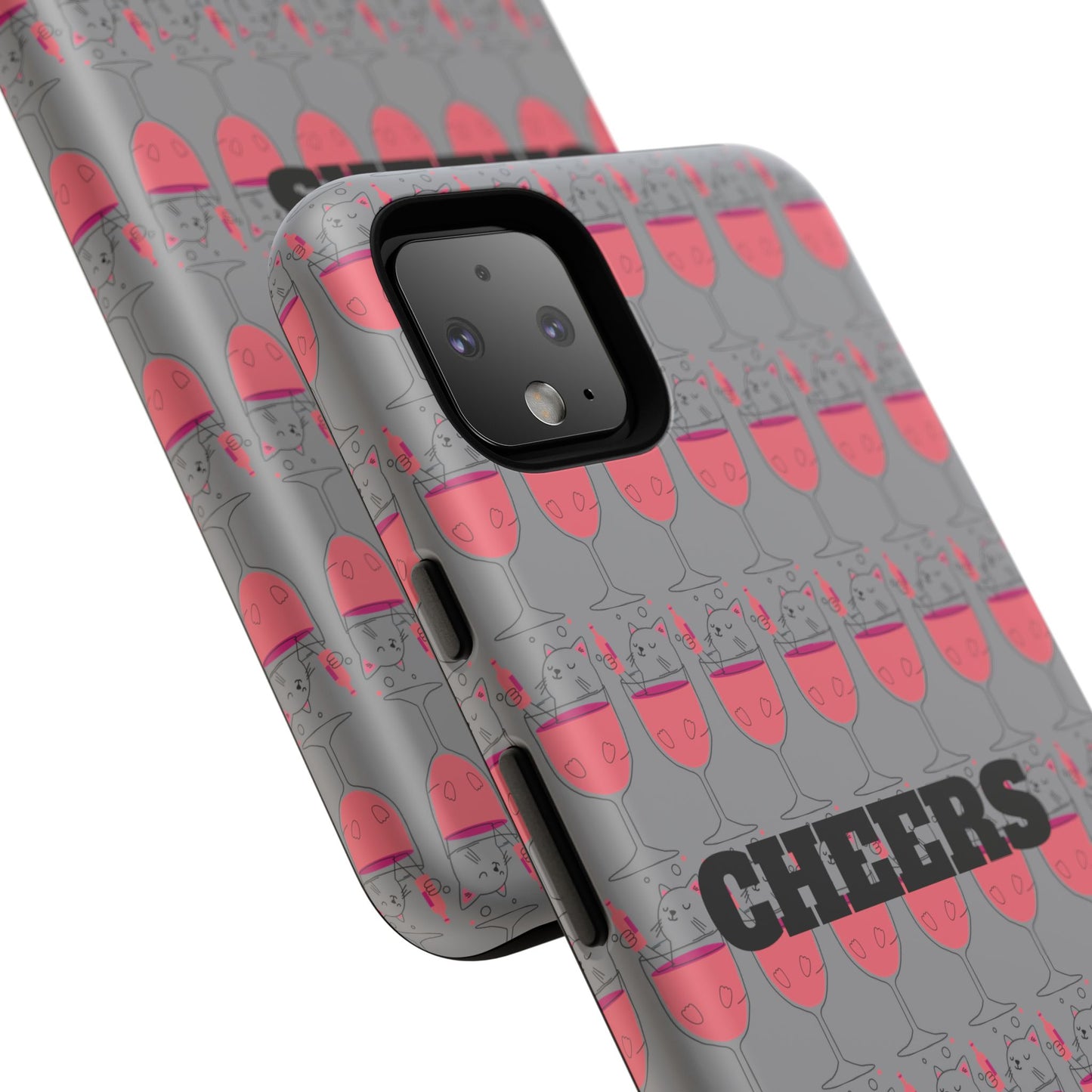 Cheers Phone Case, Fun Protective Case for Party Lovers, Gift for Birthdays, Anniversaries, Graduation, Custom Phone Cover
