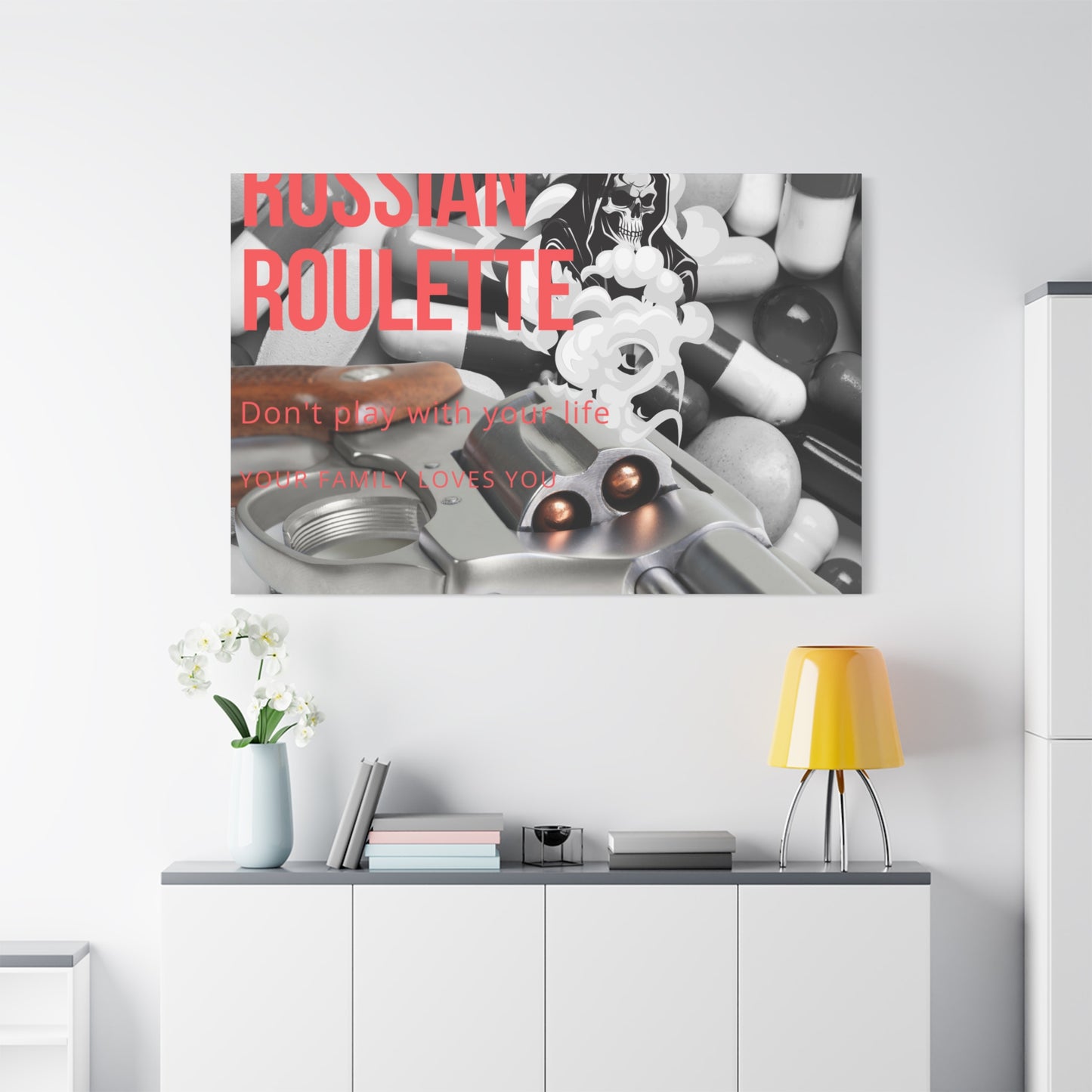 Bold Message Canvas Art, Wall Decor for Awareness, Mental Health Awareness, Home Office Decor, Unique Gift Idea