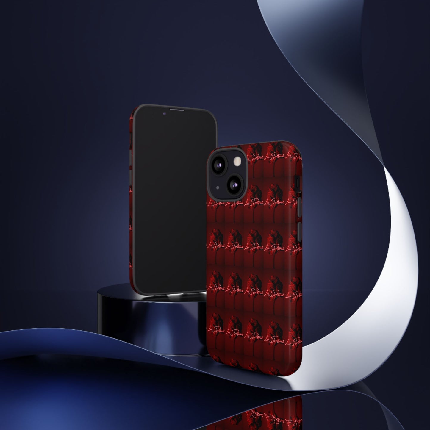 Red Patterned Phone Case | Tough Cases for Stylish Protection, Trendy Cell Cover, Unique Gifts for Tech Lovers, Modern Design