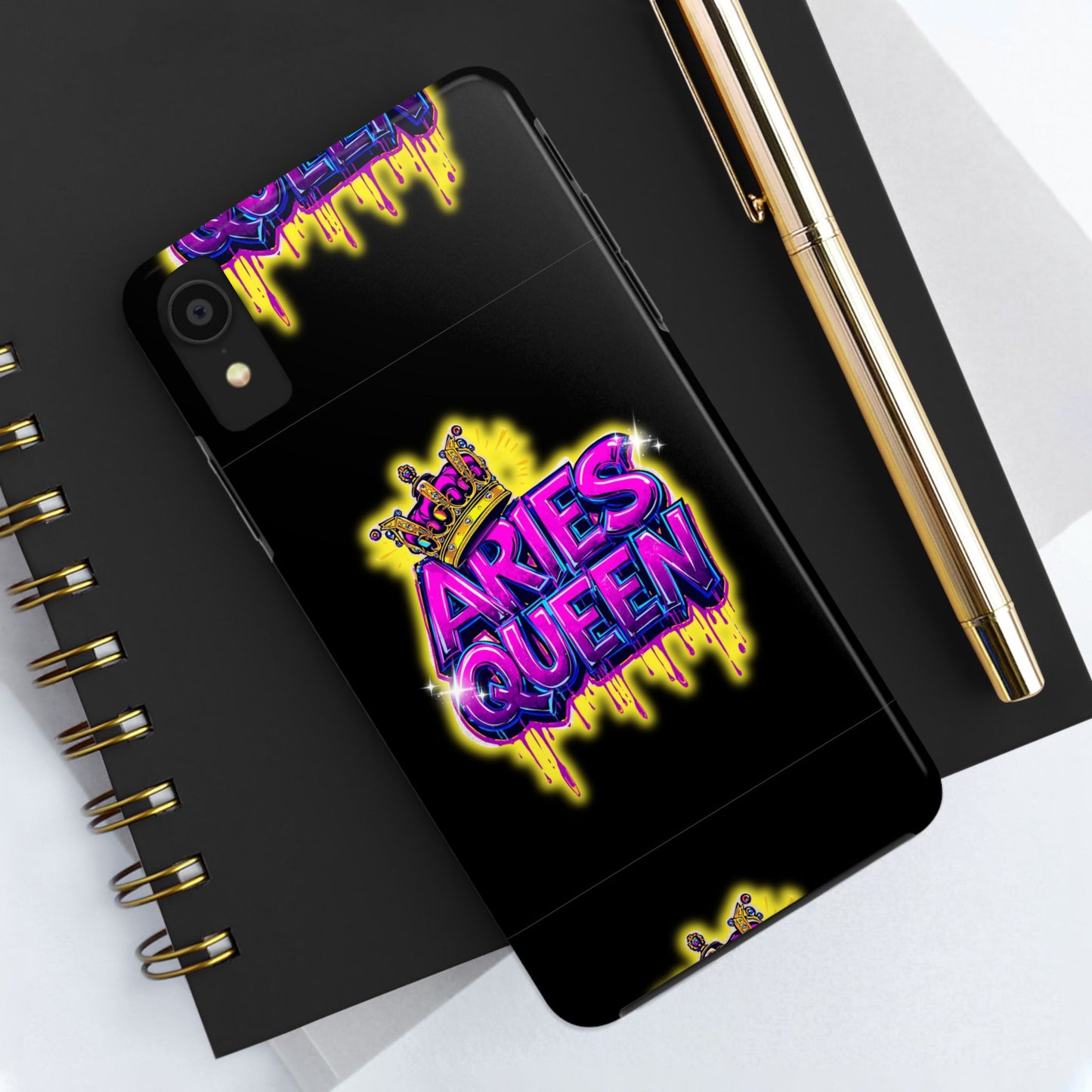Aries Queen Tough Phone Cases - Vivid Design, Durable Protection, Aries Gifts, Astrology Accessories, Colorful Phone Cover