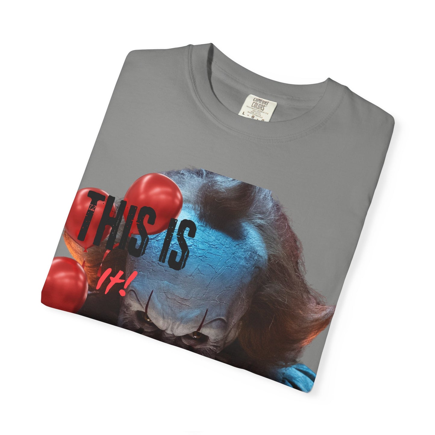 Creepy Clown Graphic Tee - Perfect for Halloween, Horror Movie Lovers, Unisex Gift, Casual Wear, Spooky Events