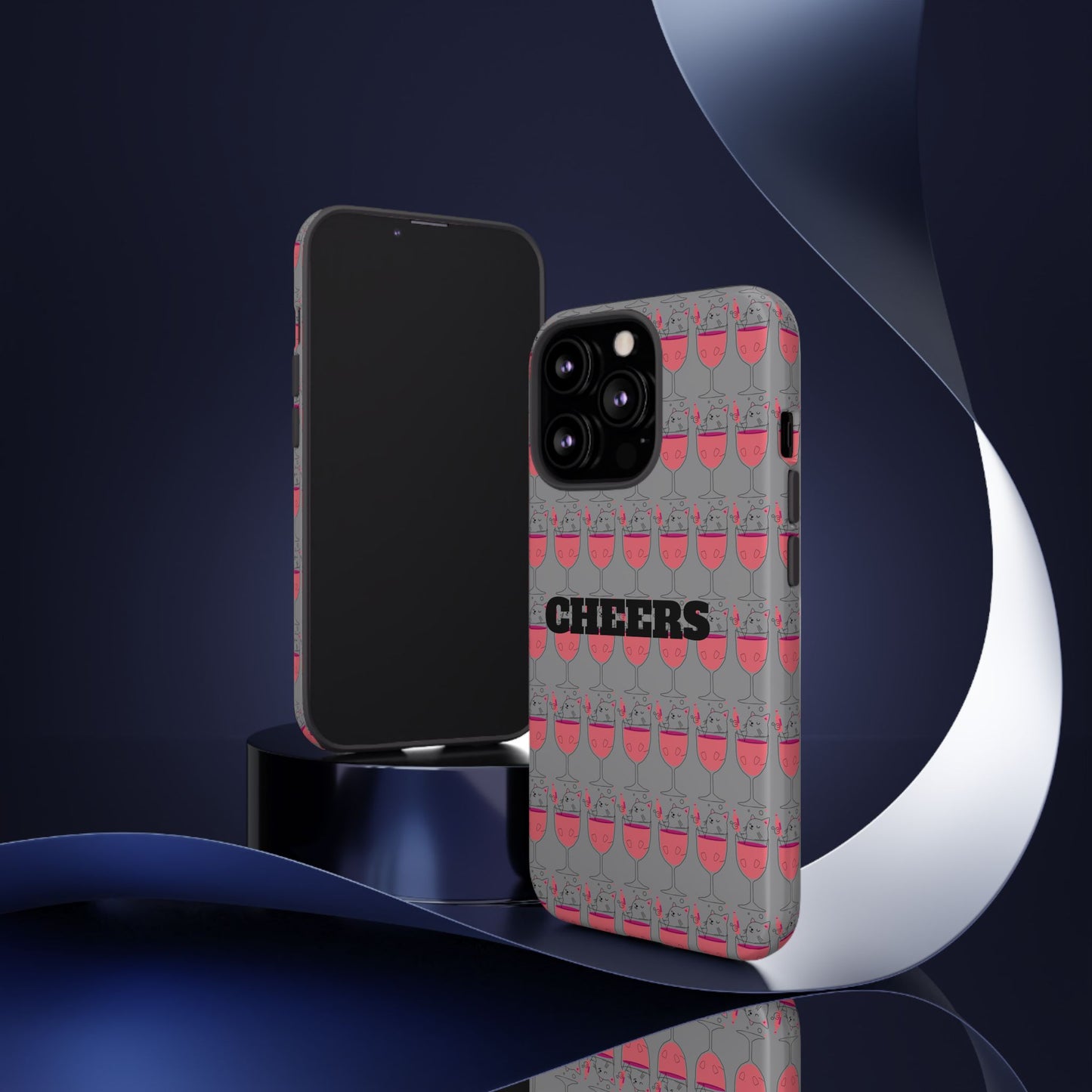 Cheers Phone Case, Fun Protective Case for Party Lovers, Gift for Birthdays, Anniversaries, Graduation, Custom Phone Cover
