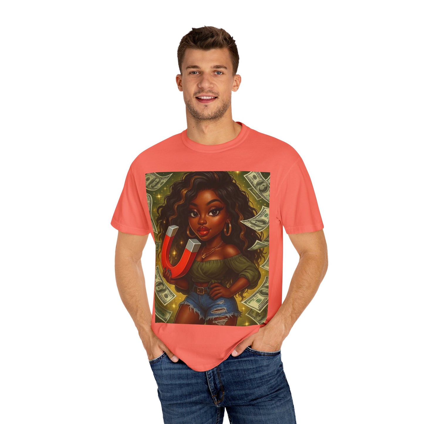 Magnet Money T-Shirt, Unisex Gift, Fashionable Tee, Casual Wear, Unique Graphic Design, Birthday, Motivational Apparel