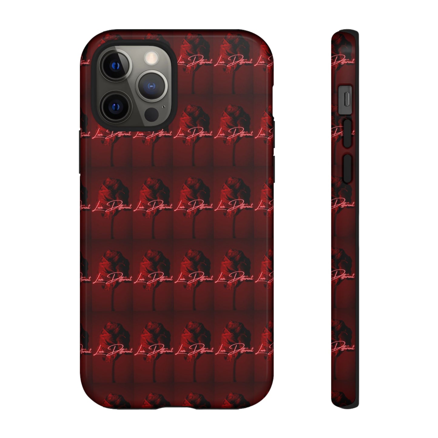Red Patterned Phone Case | Tough Cases for Stylish Protection, Trendy Cell Cover, Unique Gifts for Tech Lovers, Modern Design