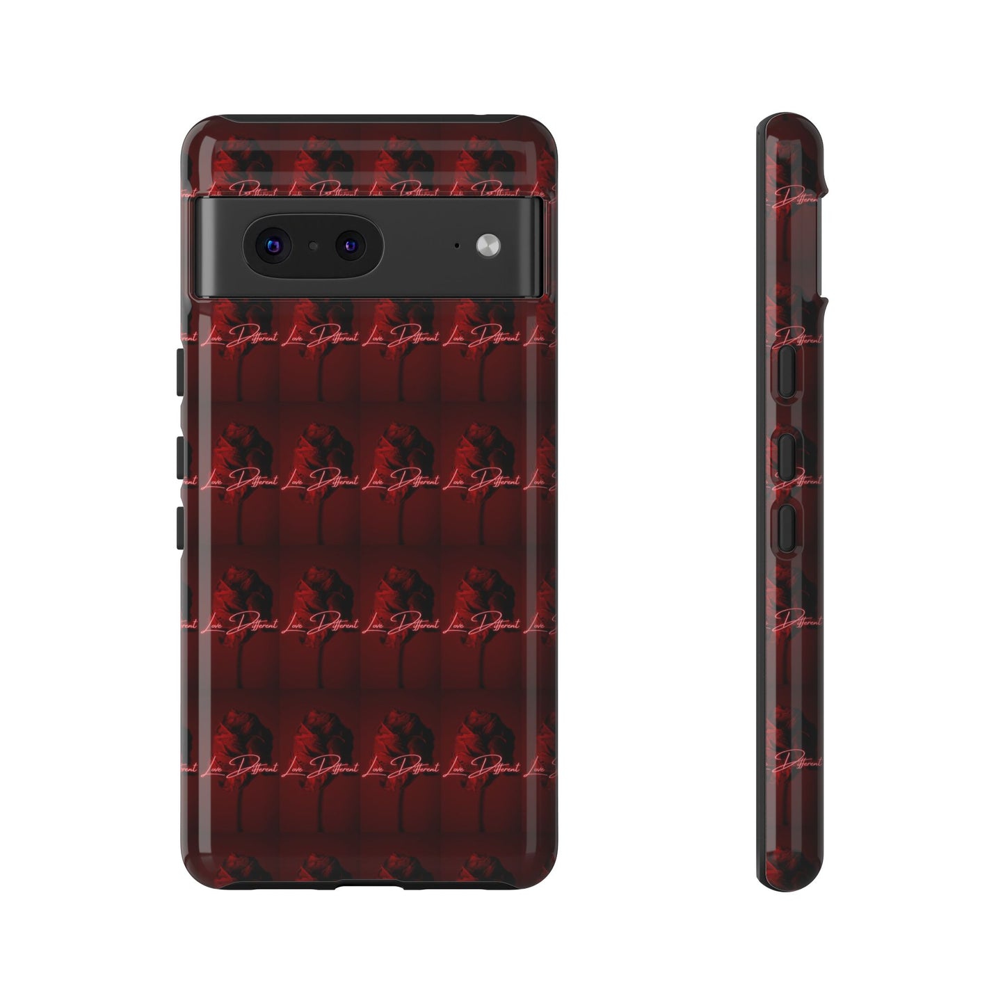 Red Patterned Phone Case | Tough Cases for Stylish Protection, Trendy Cell Cover, Unique Gifts for Tech Lovers, Modern Design