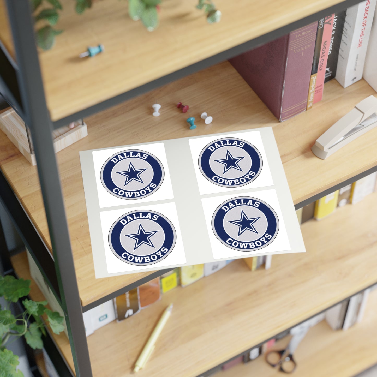 Dallas Cowboys Sticker Sheets, Team Fan Art, NFL Decor, Sports Gifts, Planner Stickers, Scrapbooking Supplies
