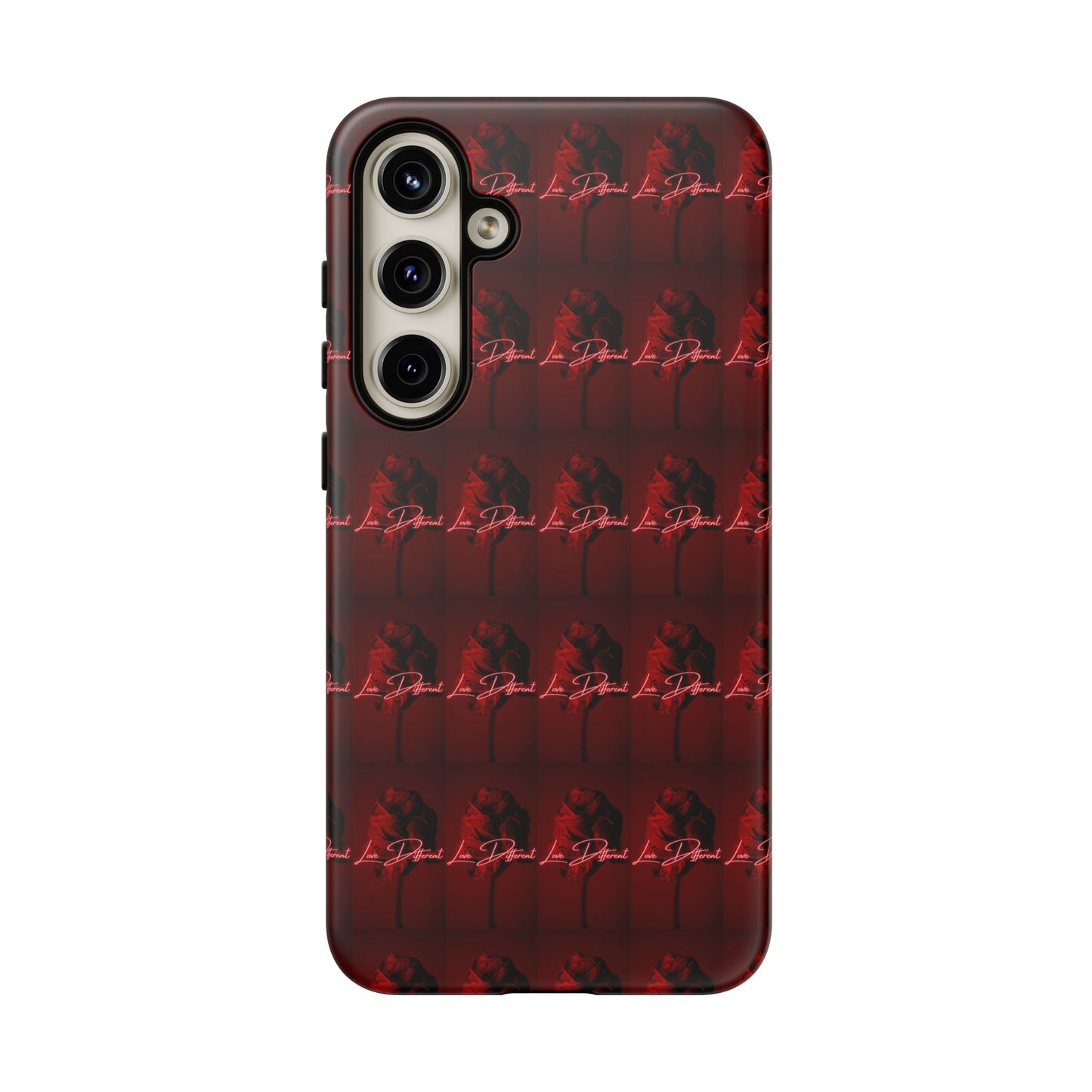 Red Patterned Phone Case | Tough Cases for Stylish Protection, Trendy Cell Cover, Unique Gifts for Tech Lovers, Modern Design