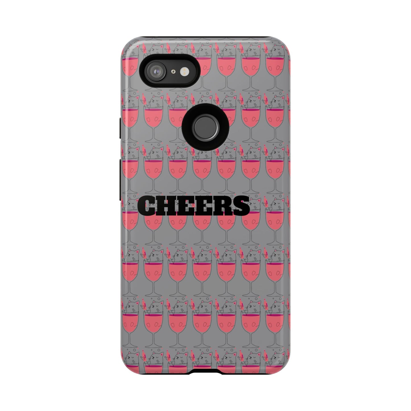 Cheers Phone Case, Fun Protective Case for Party Lovers, Gift for Birthdays, Anniversaries, Graduation, Custom Phone Cover