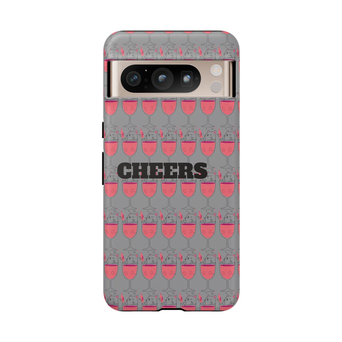 Cheers Phone Case, Fun Protective Case for Party Lovers, Gift for Birthdays, Anniversaries, Graduation, Custom Phone Cover