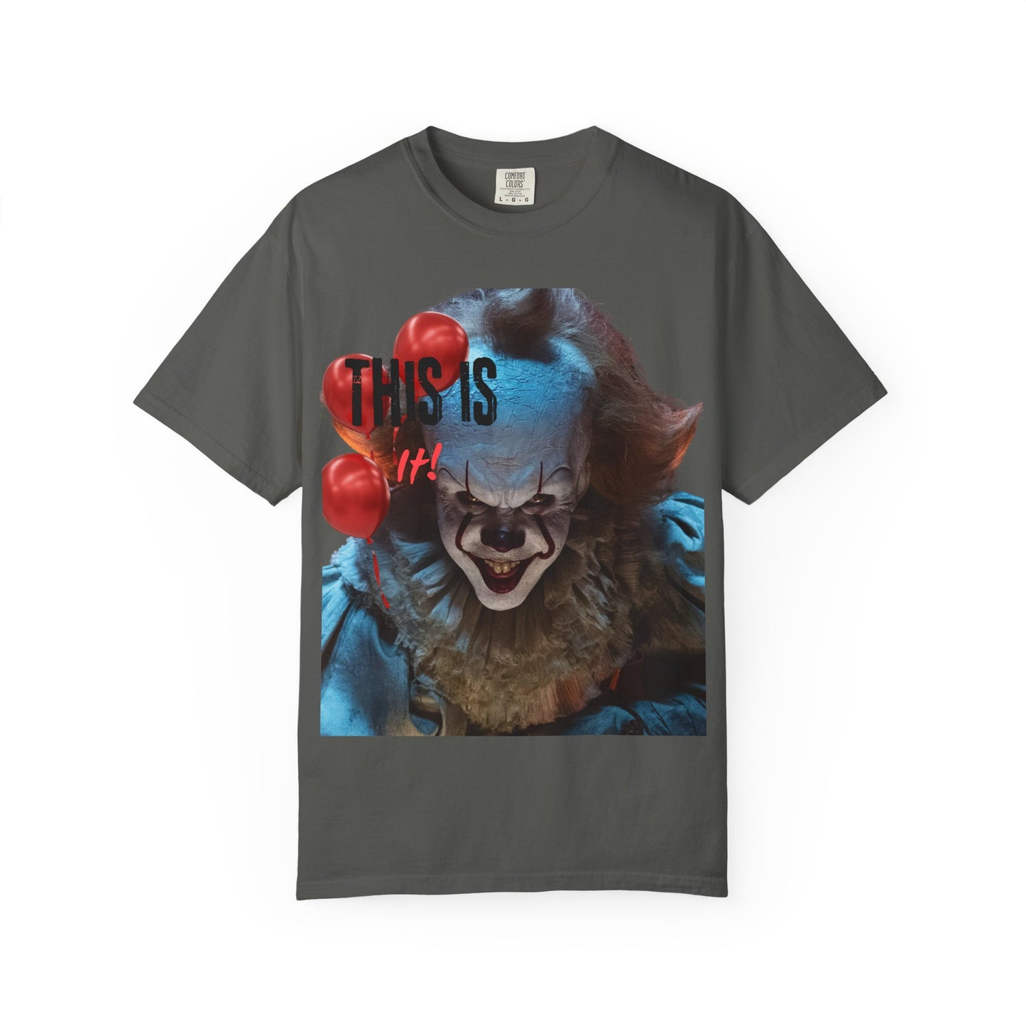 Creepy Clown Graphic Tee - Perfect for Halloween, Horror Movie Lovers, Unisex Gift, Casual Wear, Spooky Events