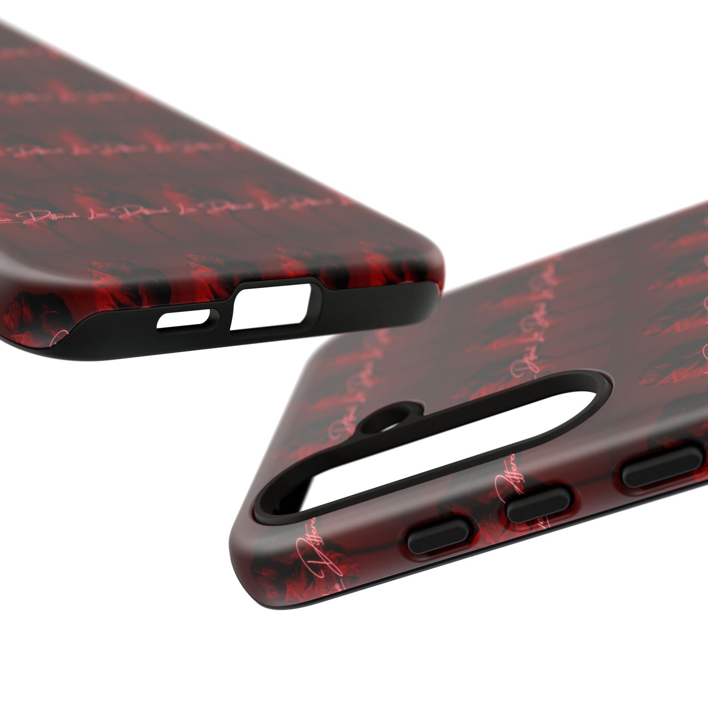 Red Patterned Phone Case | Tough Cases for Stylish Protection, Trendy Cell Cover, Unique Gifts for Tech Lovers, Modern Design
