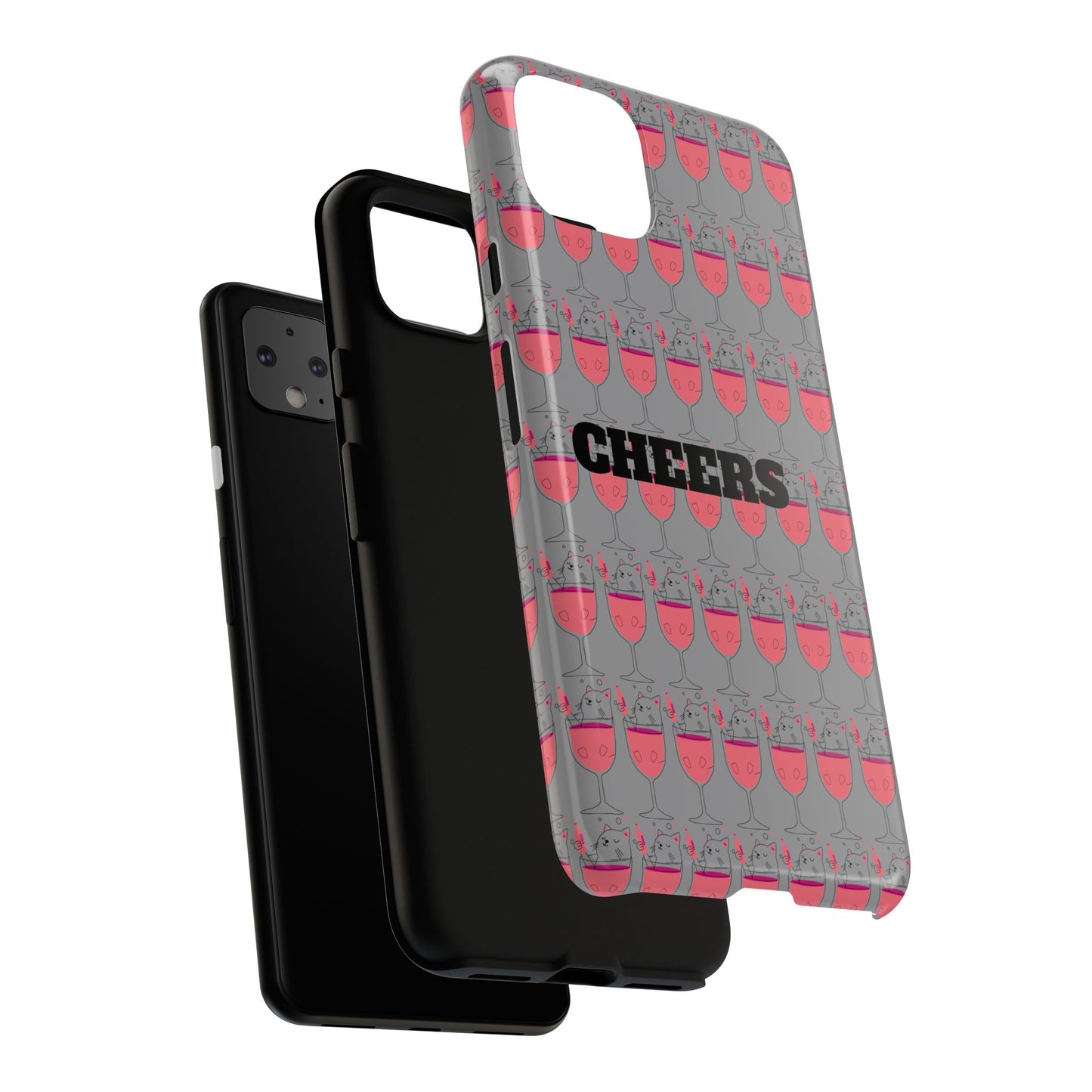 Cheers Phone Case, Fun Protective Case for Party Lovers, Gift for Birthdays, Anniversaries, Graduation, Custom Phone Cover