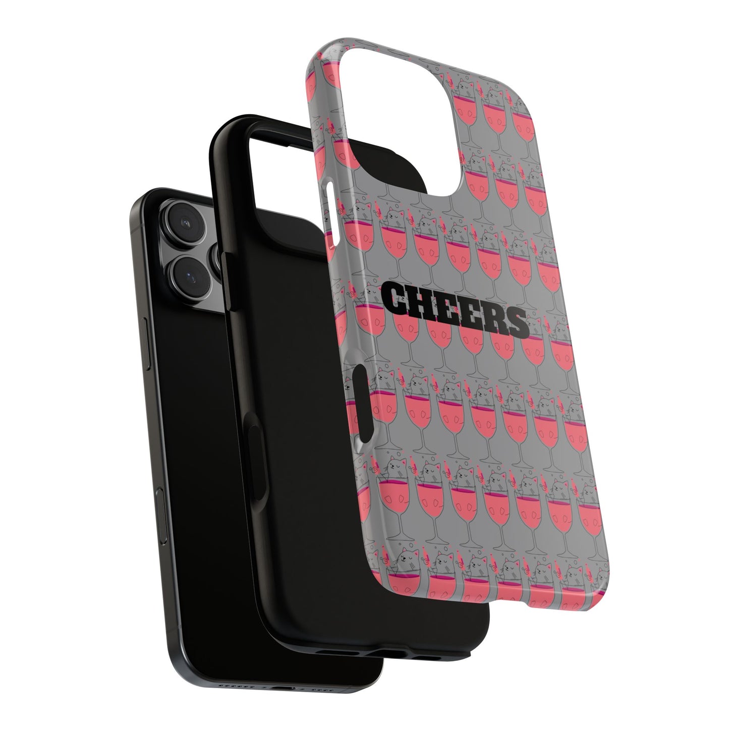 Cheers Phone Case, Fun Protective Case for Party Lovers, Gift for Birthdays, Anniversaries, Graduation, Custom Phone Cover