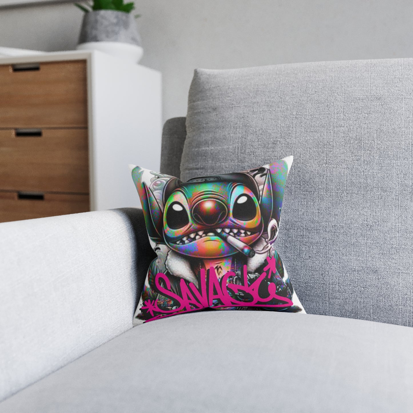 Vibrant Art Pillow - Trendy Home Decor, Cozy Gift, Stylish Accent, Bedroom Decoration, Funky Living Room