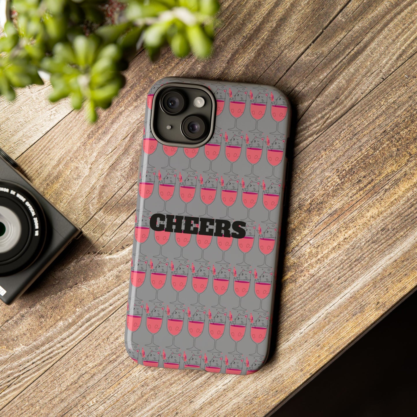Cheers Phone Case, Fun Protective Case for Party Lovers, Gift for Birthdays, Anniversaries, Graduation, Custom Phone Cover