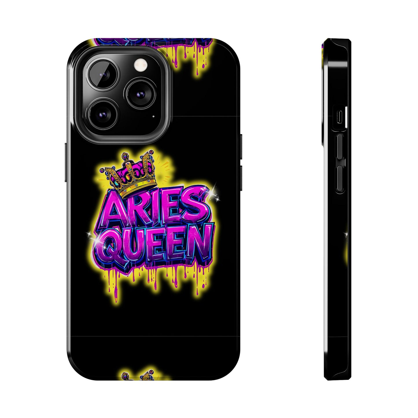 Aries Queen Tough Phone Cases - Vivid Design, Durable Protection, Aries Gifts, Astrology Accessories, Colorful Phone Cover