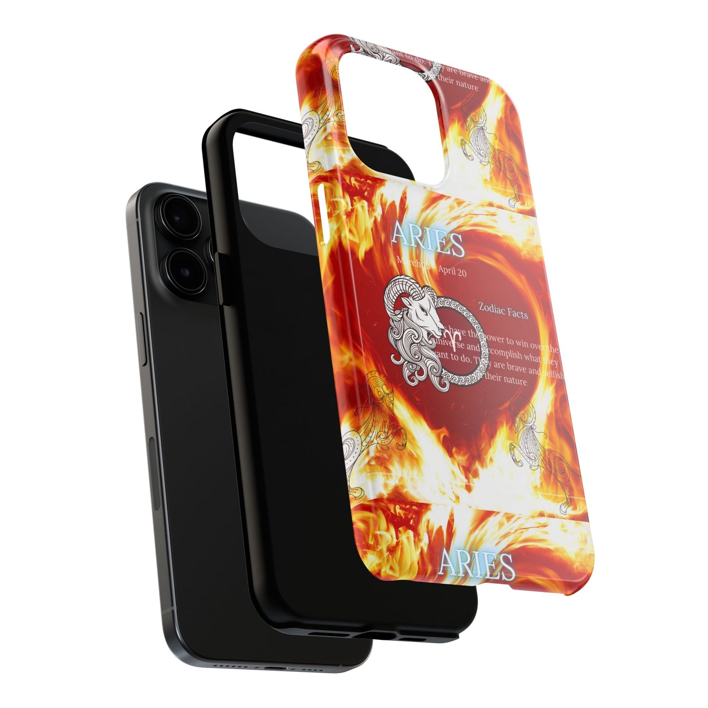 Aries Zodiac Phone Cases, Astrology, Bold Design, Gift for Her, Unique, Durable Cellphone Cover