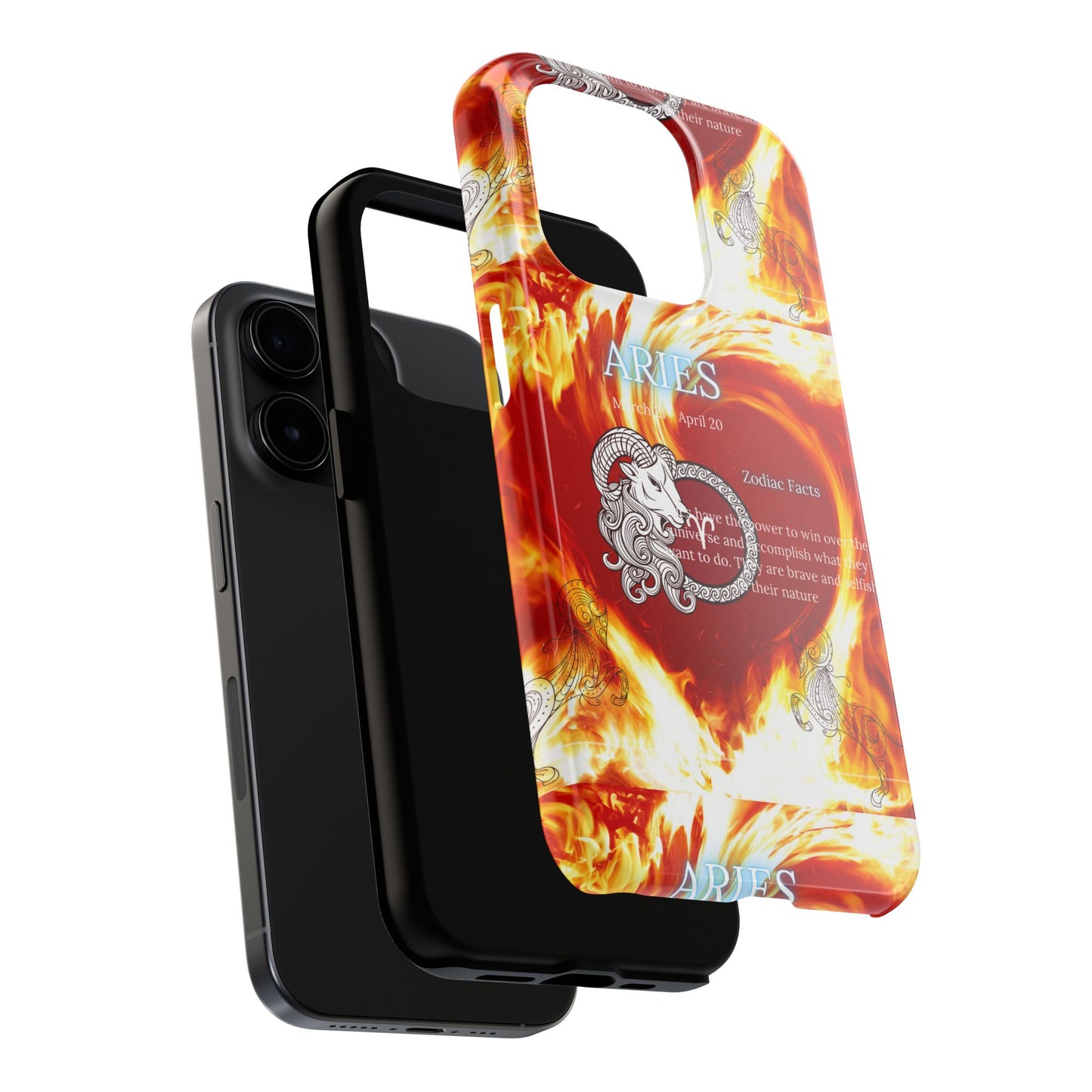 Aries Zodiac Phone Cases, Astrology, Bold Design, Gift for Her, Unique, Durable Cellphone Cover
