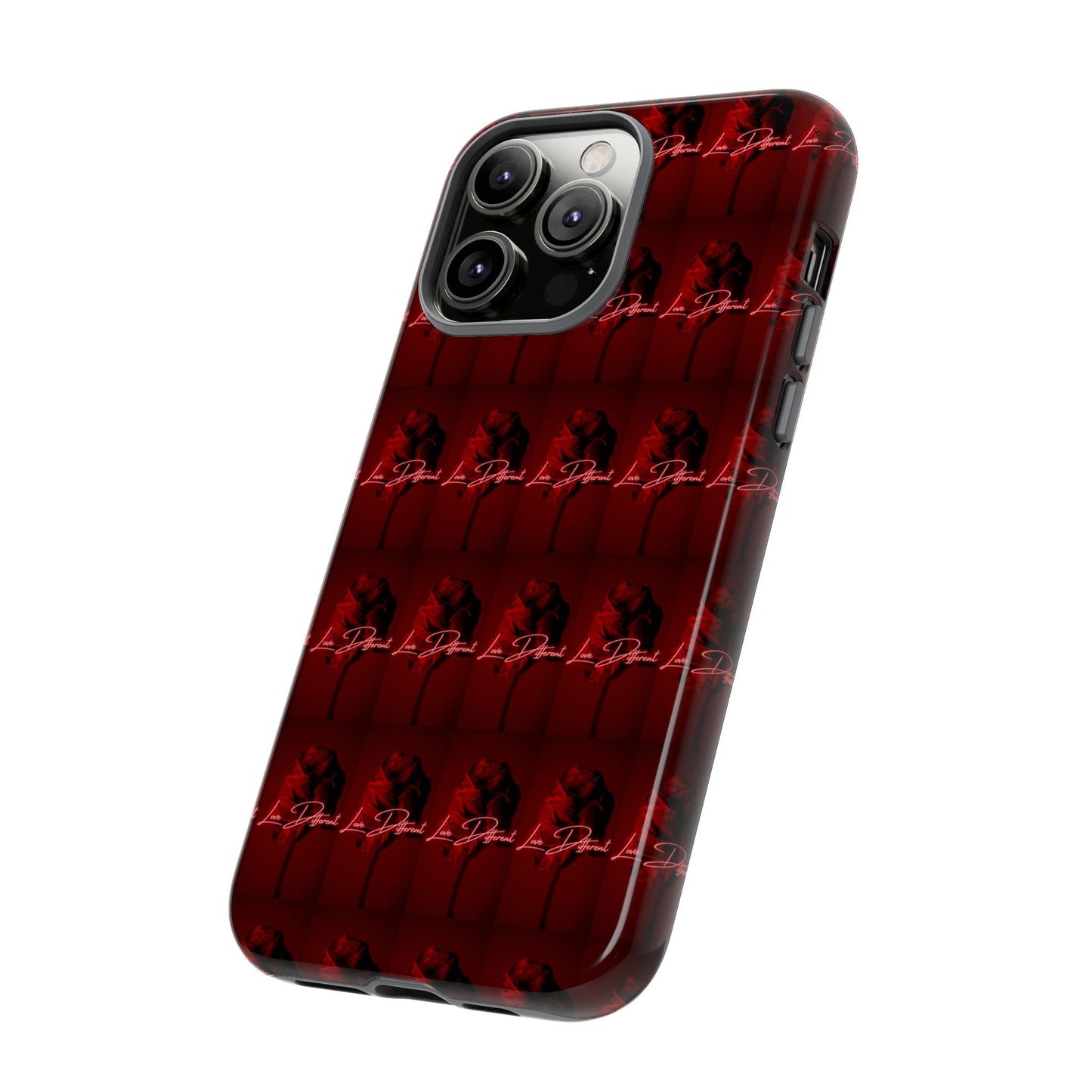 Red Patterned Phone Case | Tough Cases for Stylish Protection, Trendy Cell Cover, Unique Gifts for Tech Lovers, Modern Design