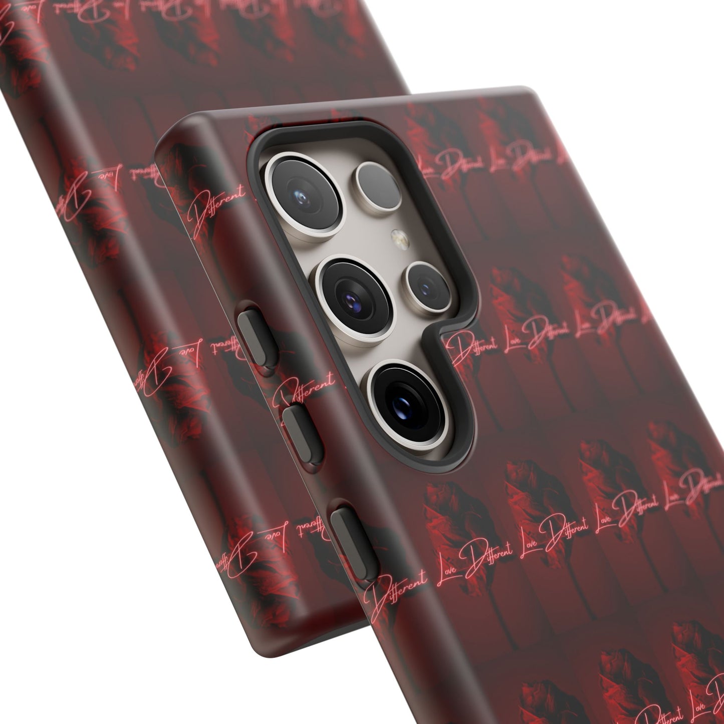 Red Patterned Phone Case | Tough Cases for Stylish Protection, Trendy Cell Cover, Unique Gifts for Tech Lovers, Modern Design